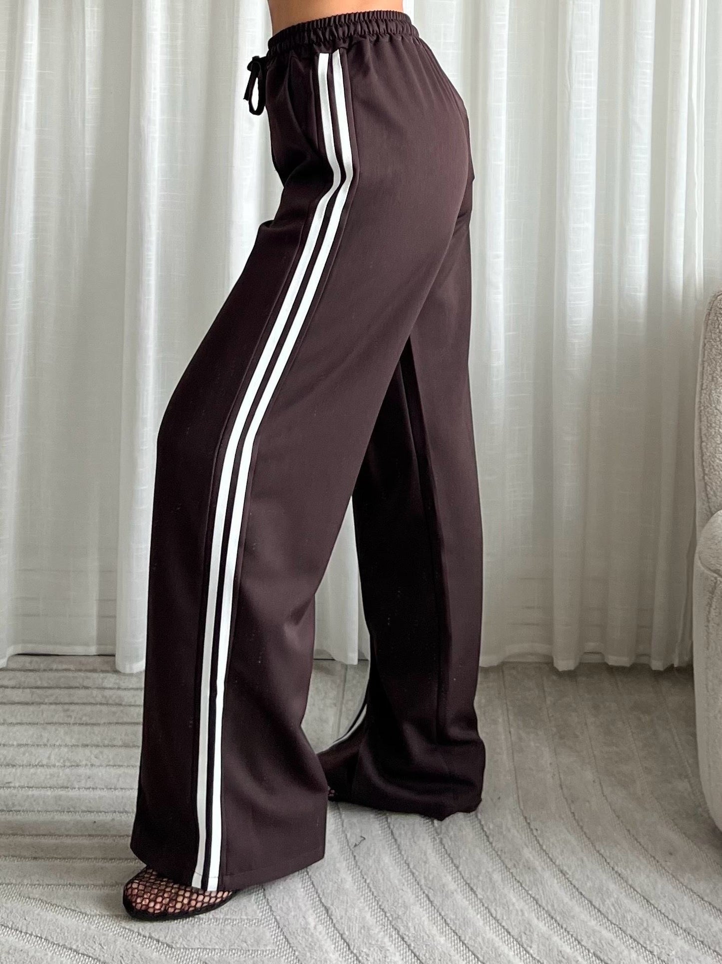 Broek Streep - Bruin