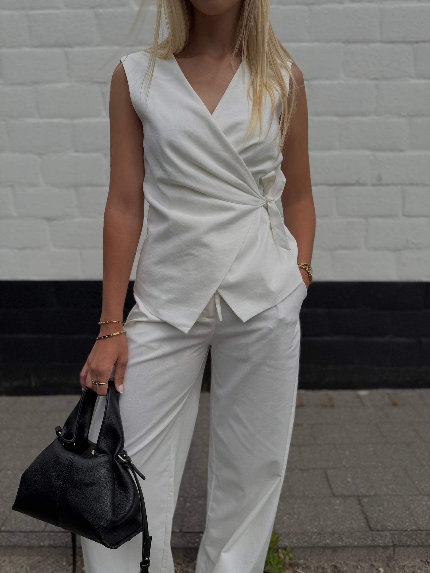 Gilet Linnen - Wit