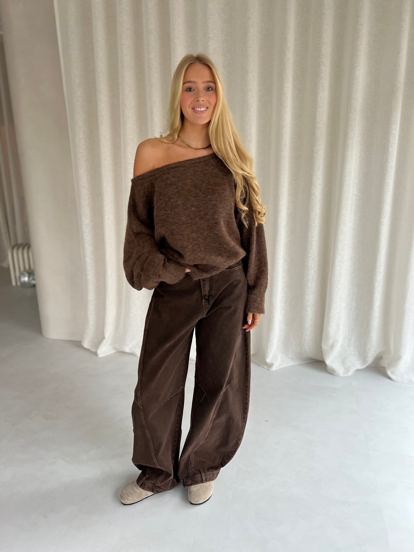 Jeans Baggy - Bruin