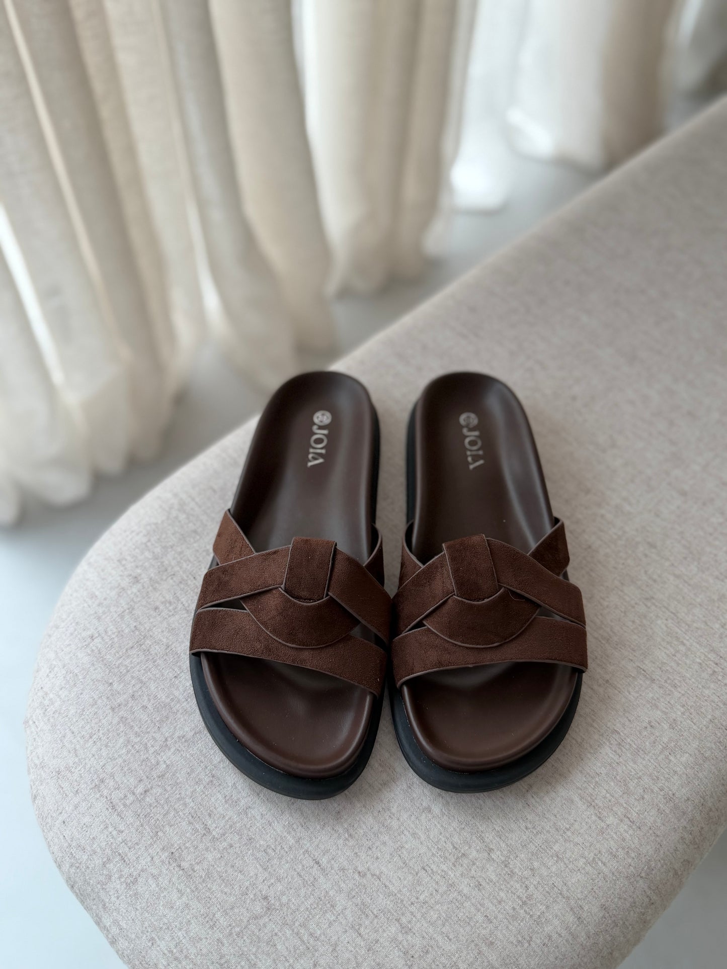 Slipper Ona - Bruin