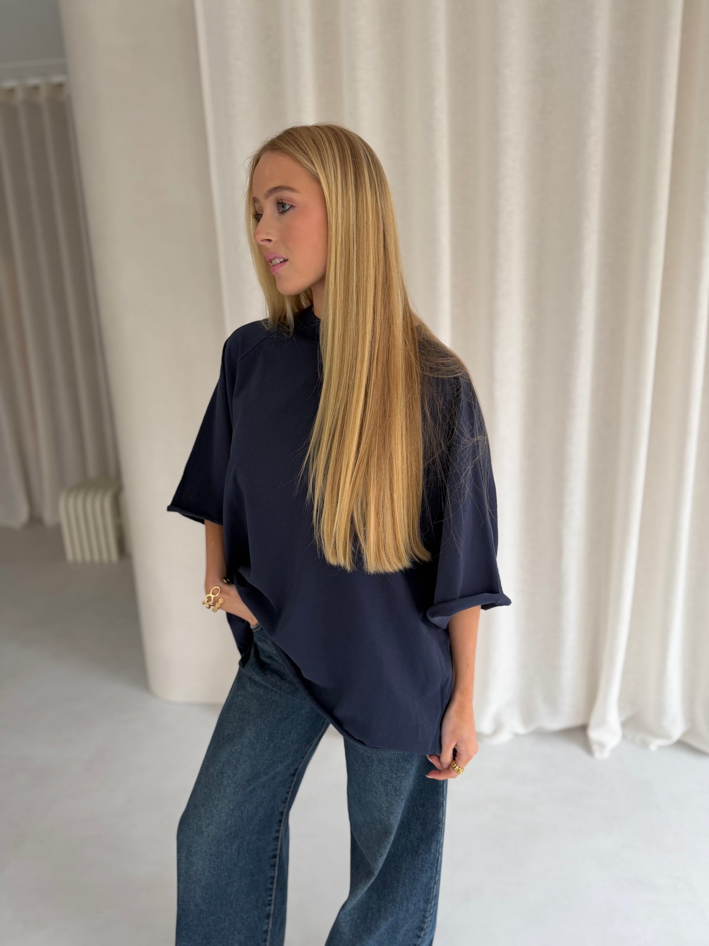Shirt Oversized - Navy