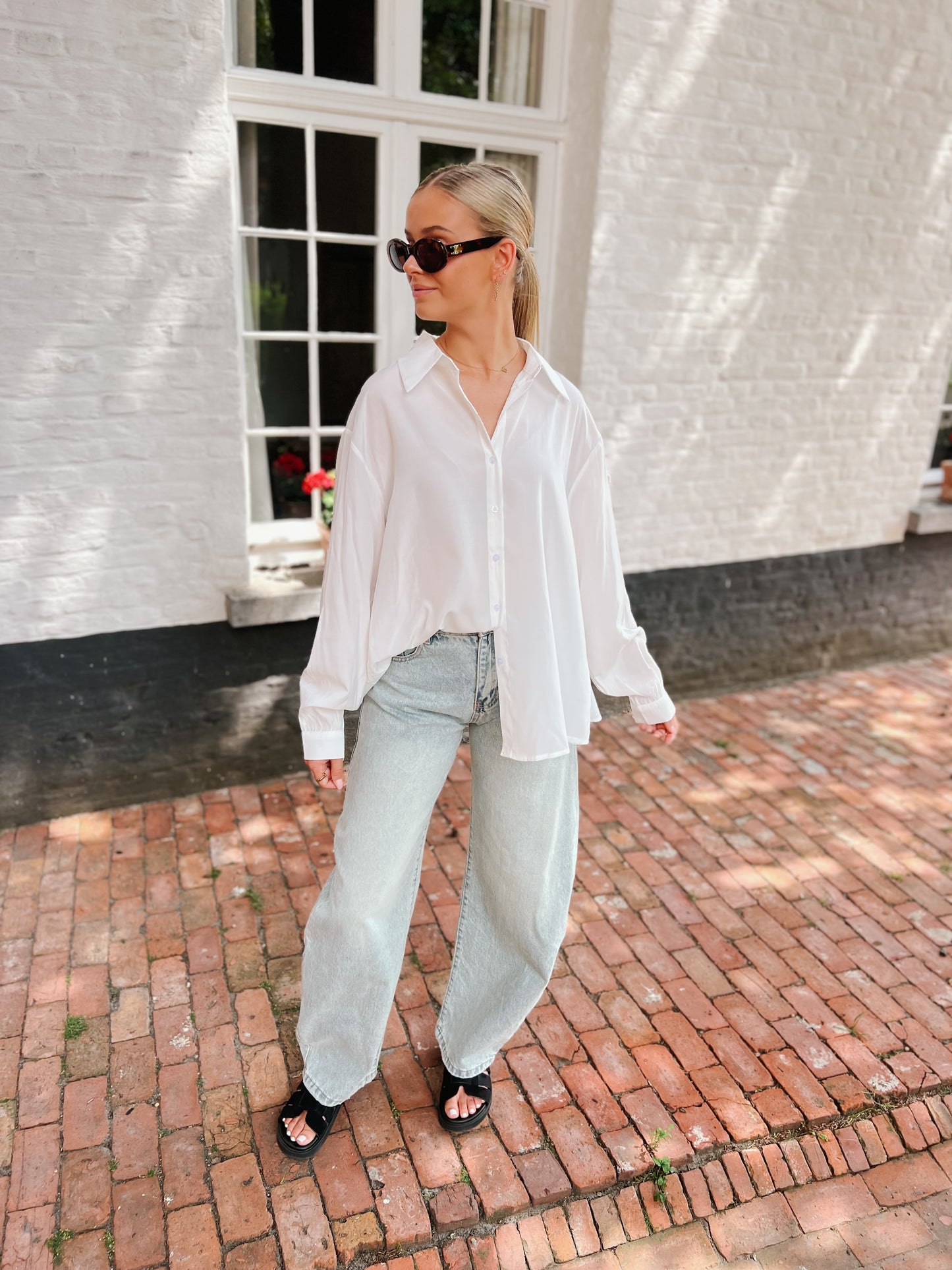 Blouse Split - Wit