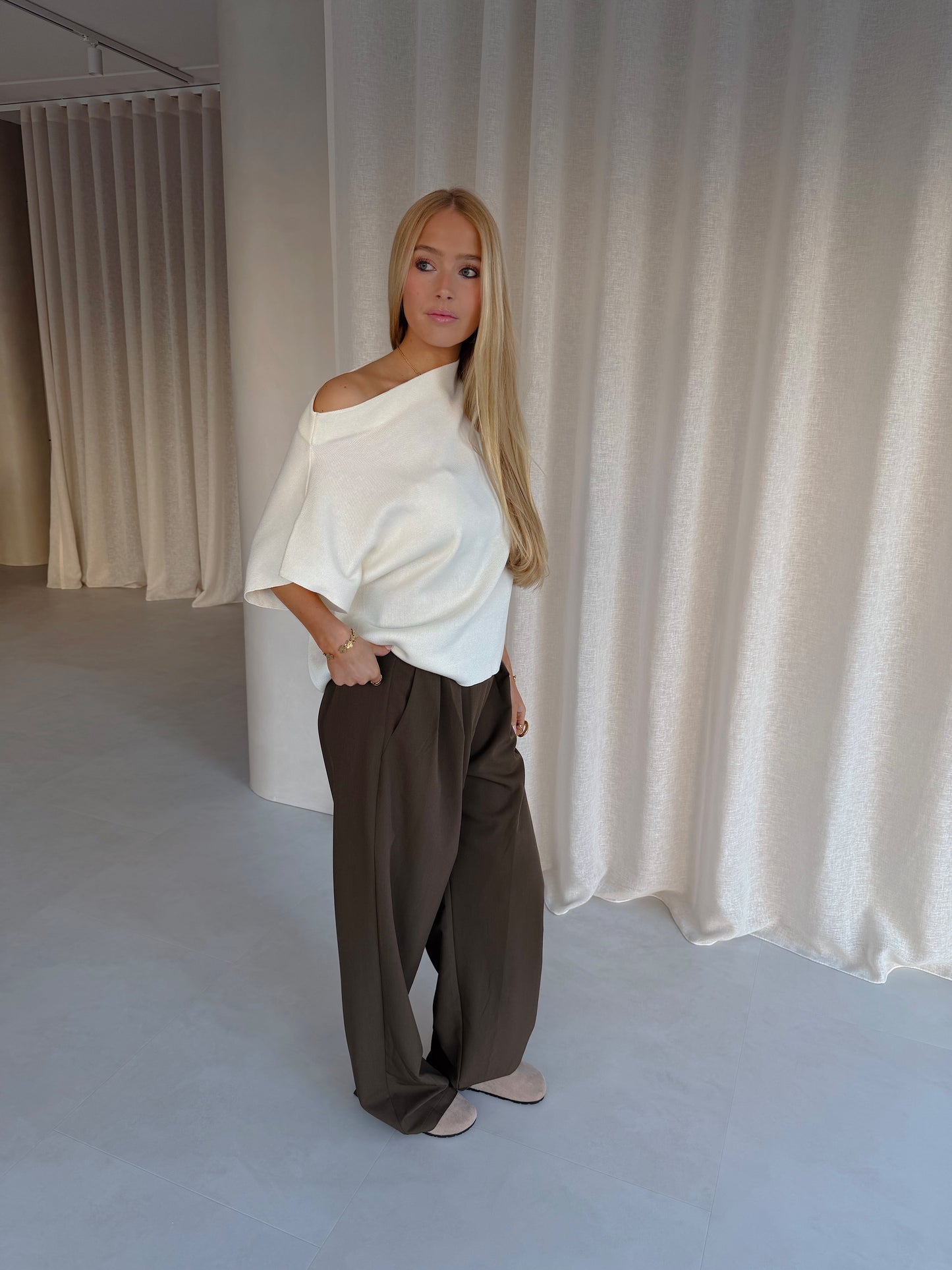 Broek Saar - Khaki