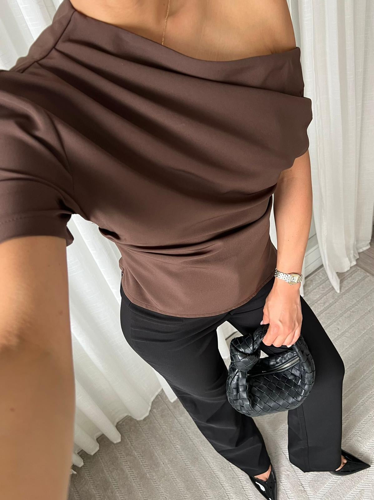 Blouse Sofie - Bruin