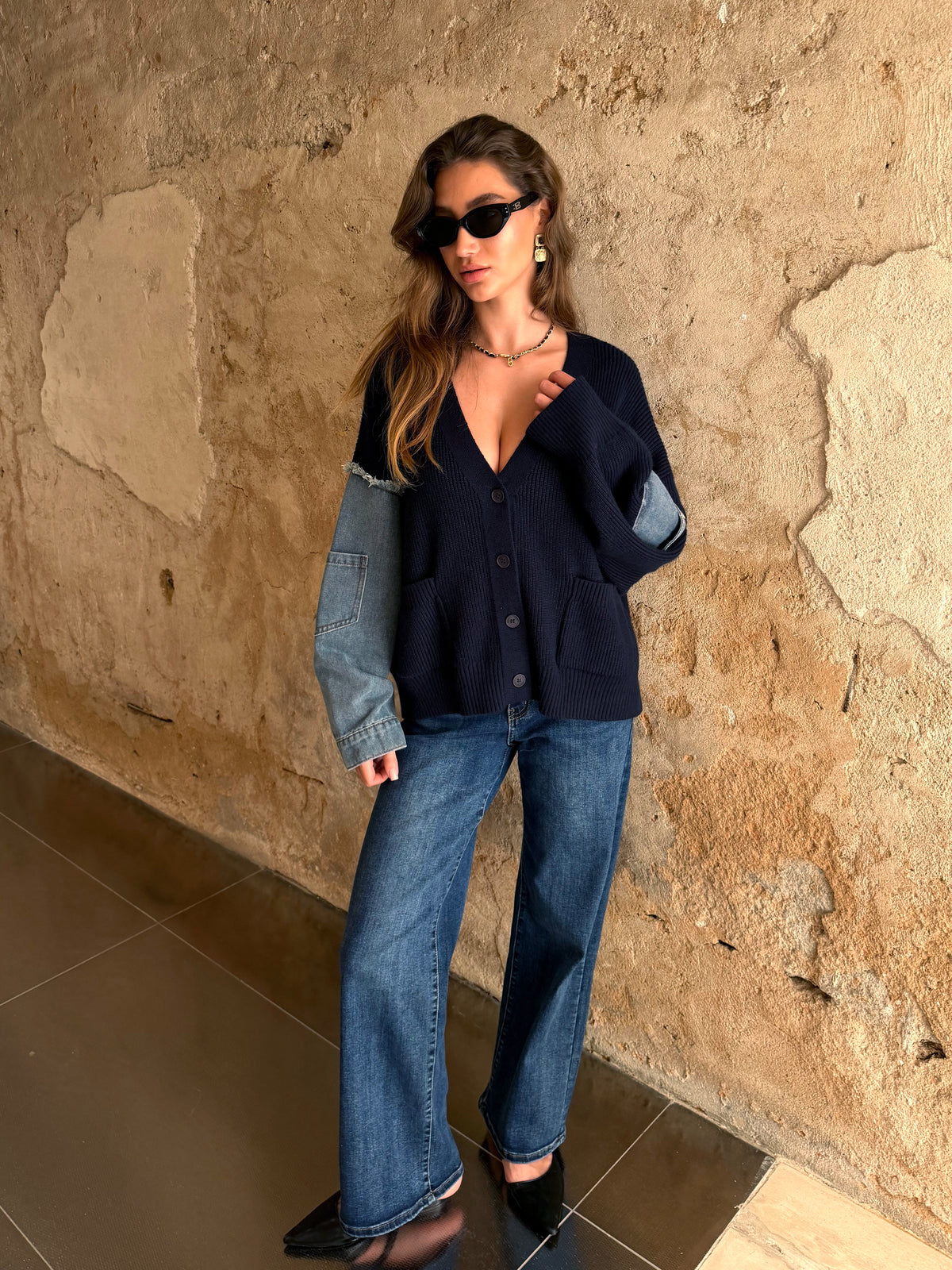 Cardigan - Denim