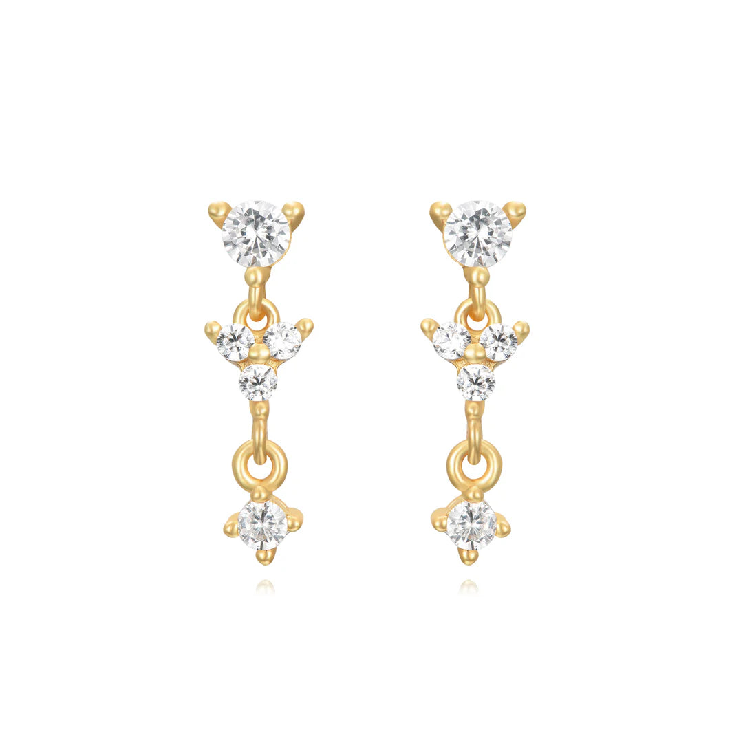 Triple Diamond Drop Earring - June 21
