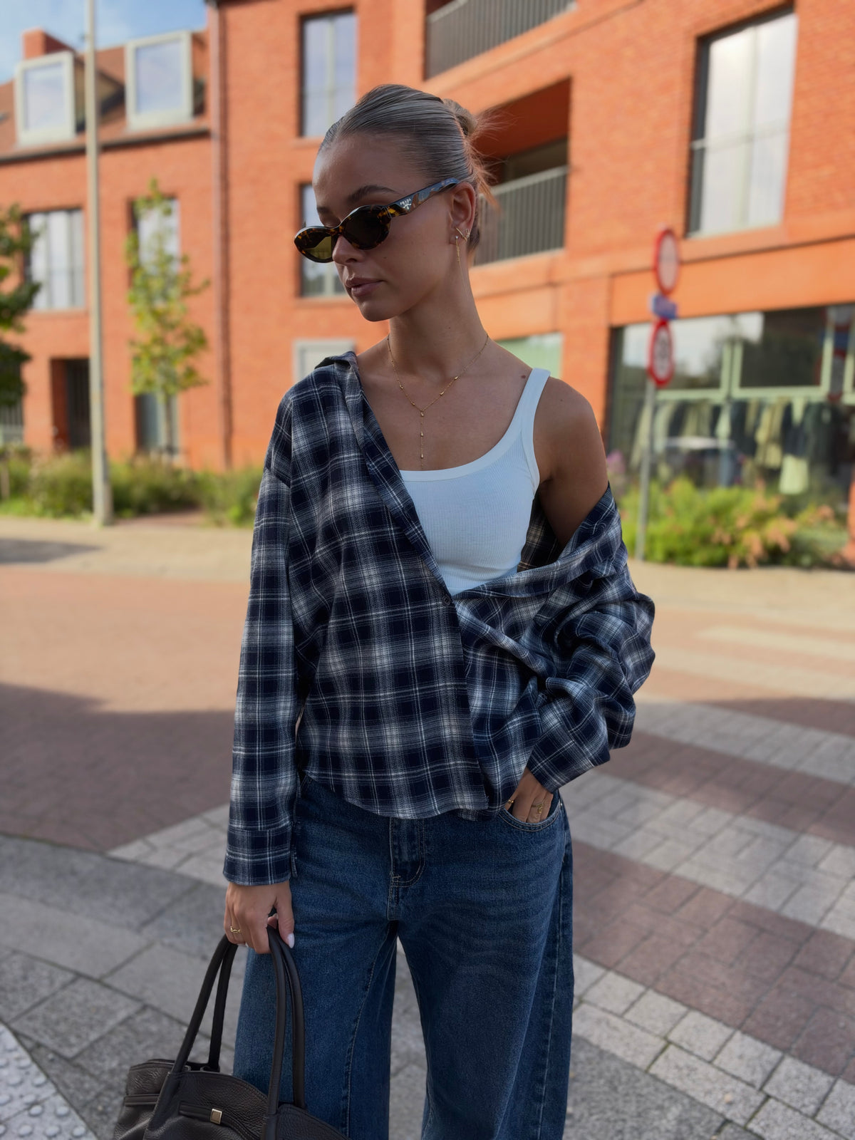 Blouse FLANNEL - Navy