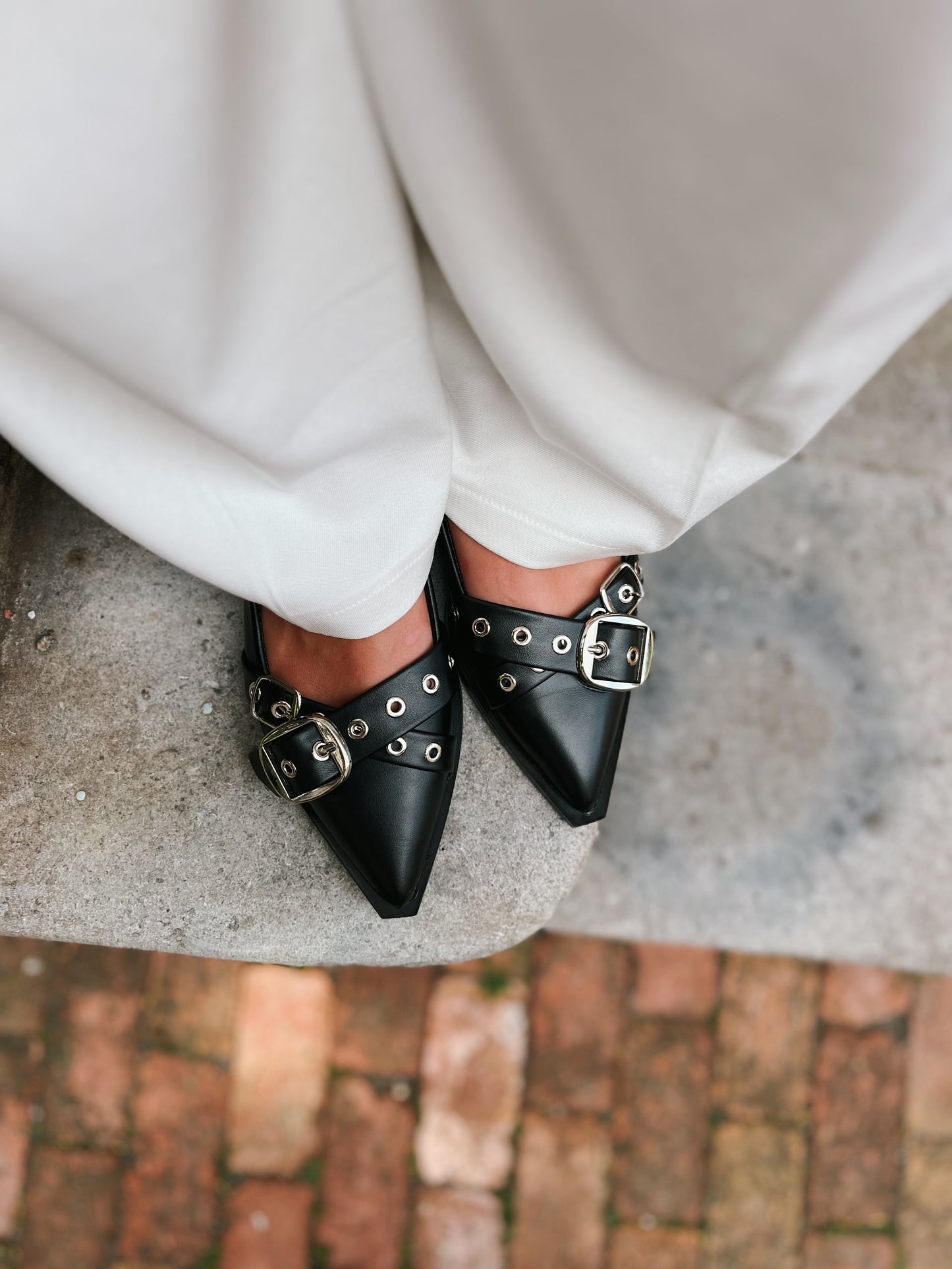 Slingbacks - Zwart