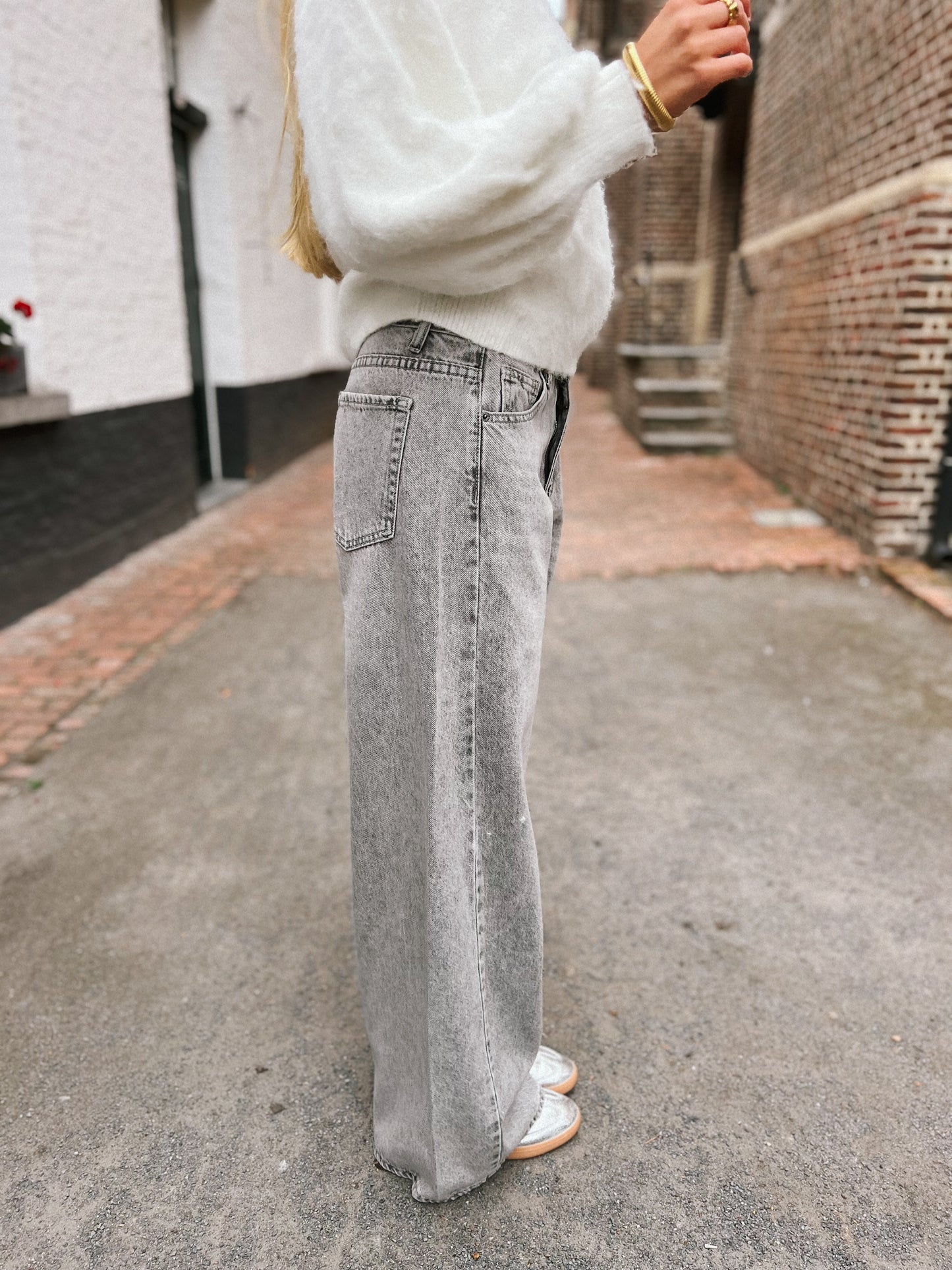 Jeans Wide - Grijs