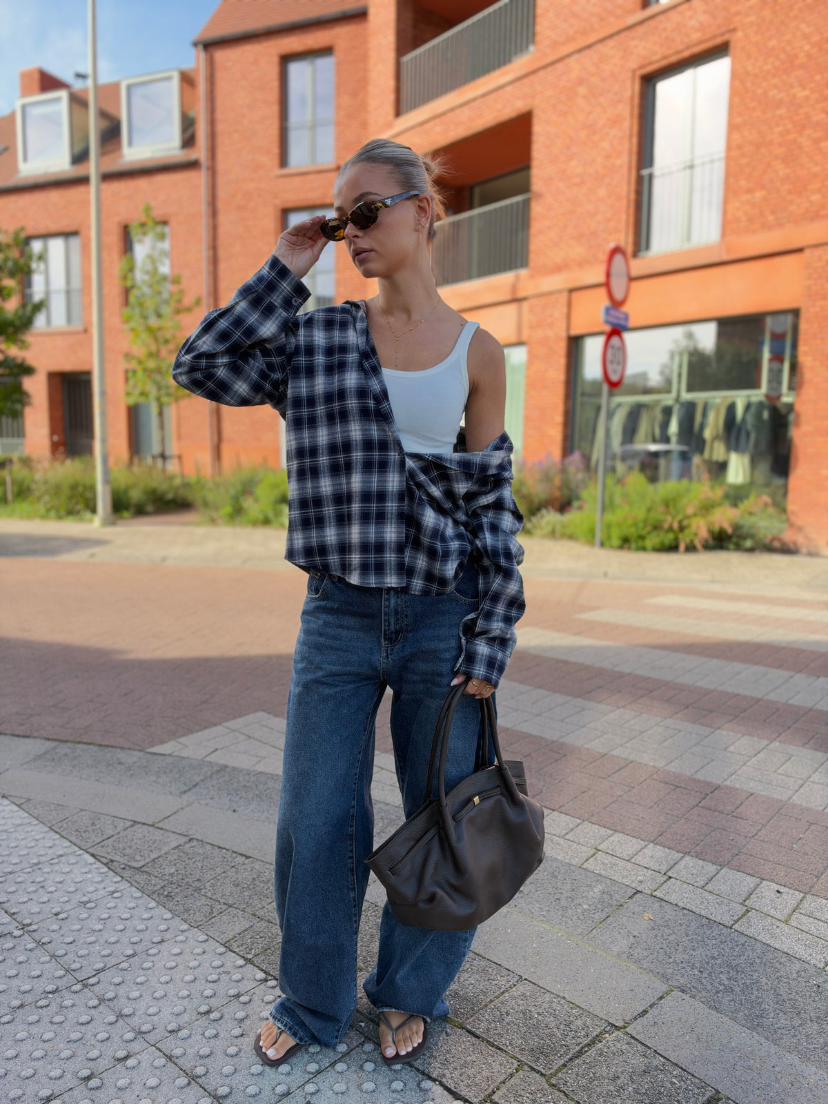 Blouse FLANNEL - Navy