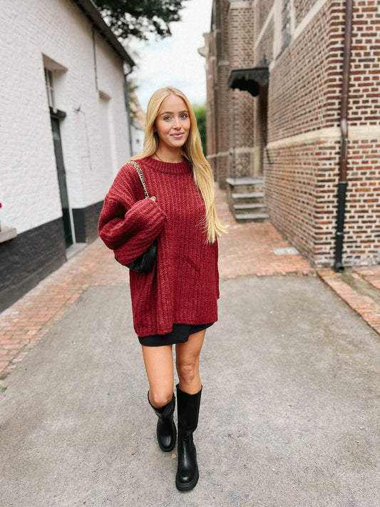 Trui Oversized - Bordeaux