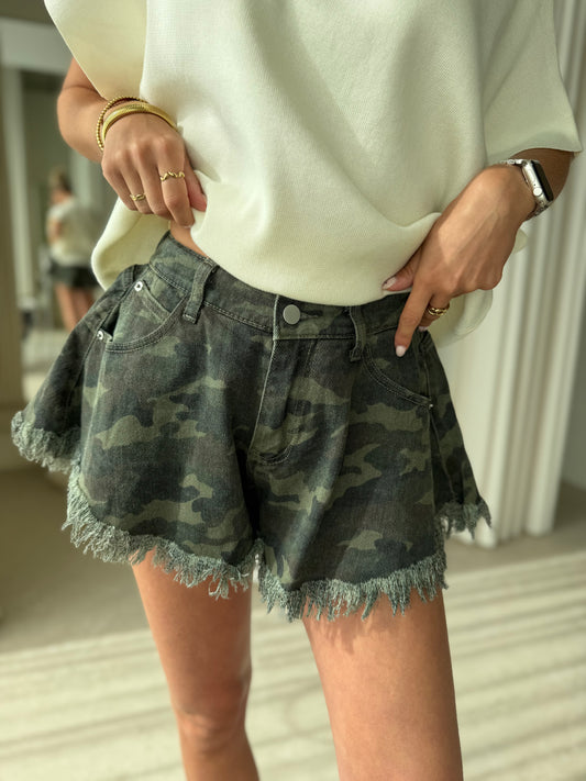 Short Ruffle - Camo