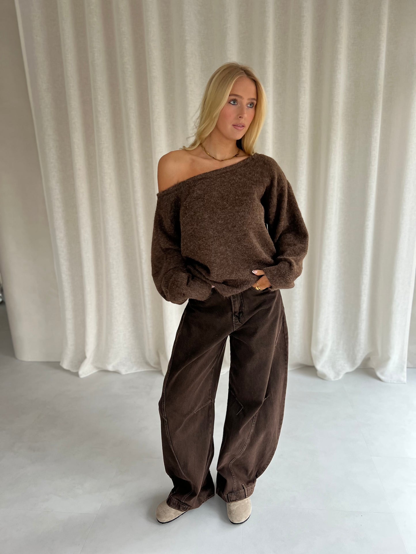 Jeans Baggy - Bruin