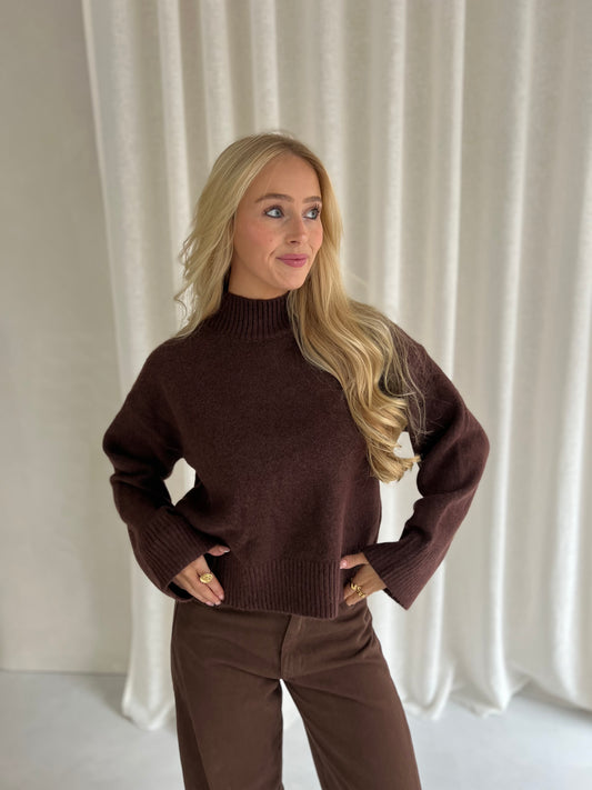 Trui Mona - Bruin