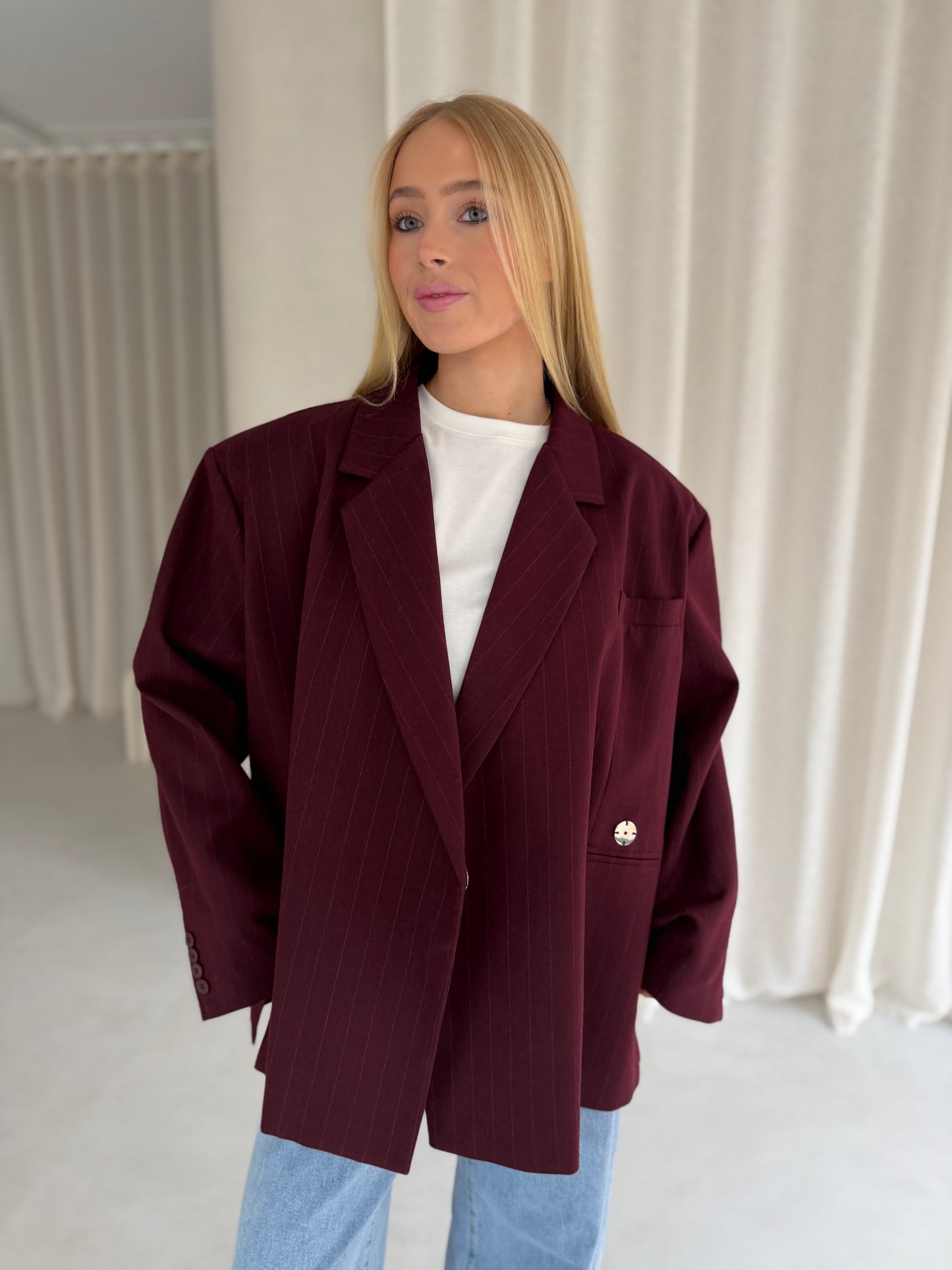 Blazer Jasmijn - red stripes