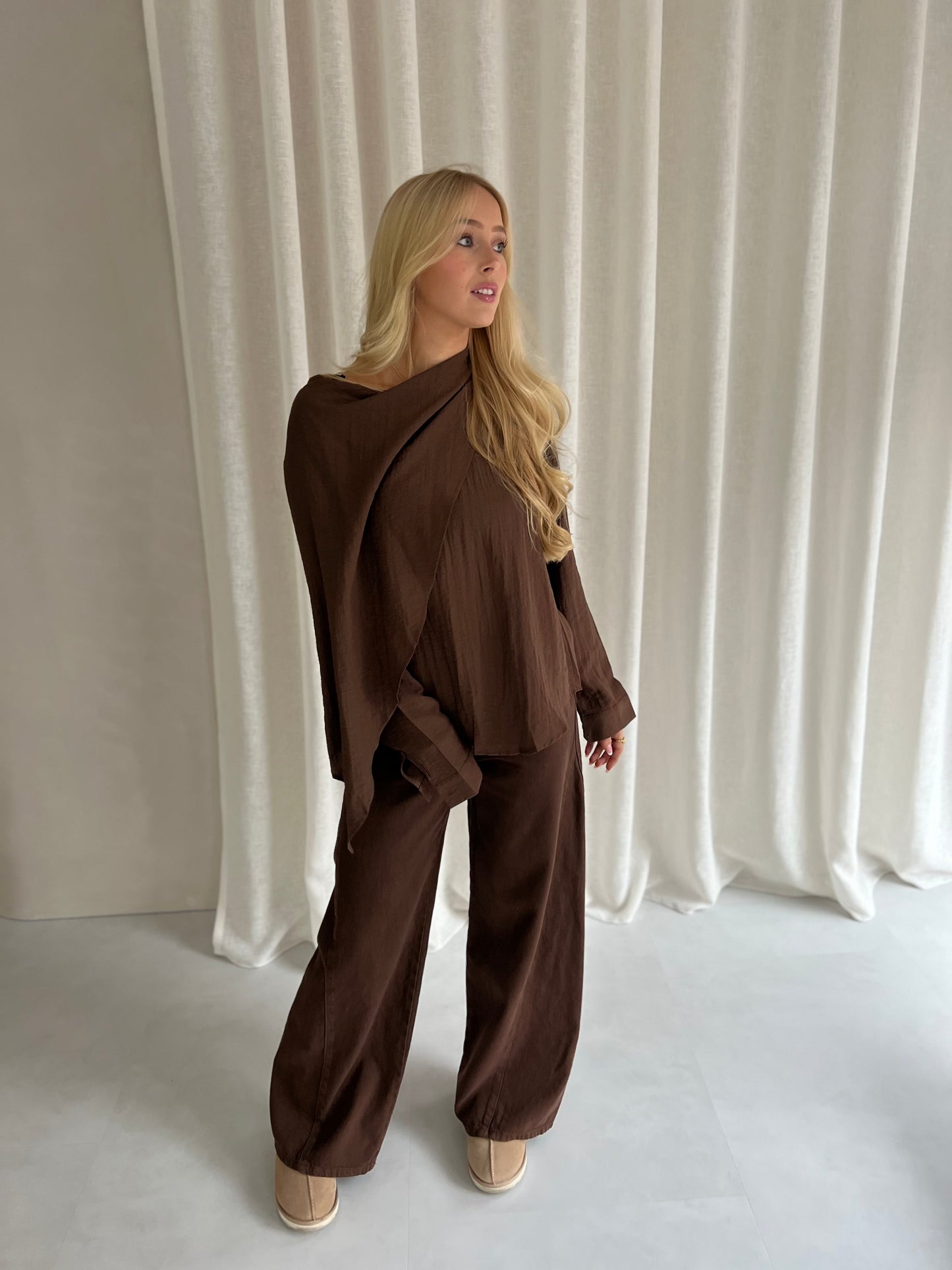 Blouse Pauline - Bruin