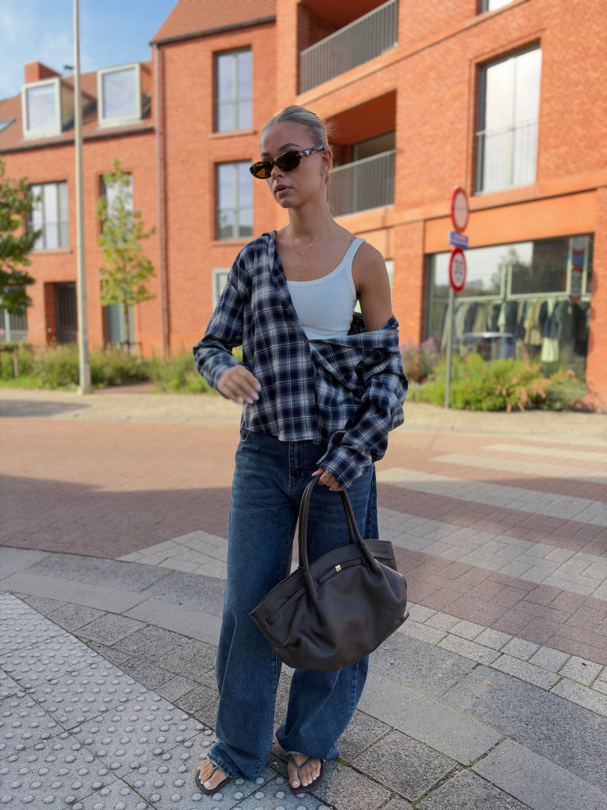 Blouse FLANNEL - Navy