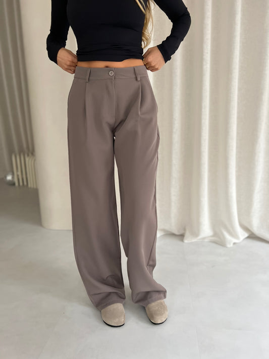 Broek Low Waist - Taupe