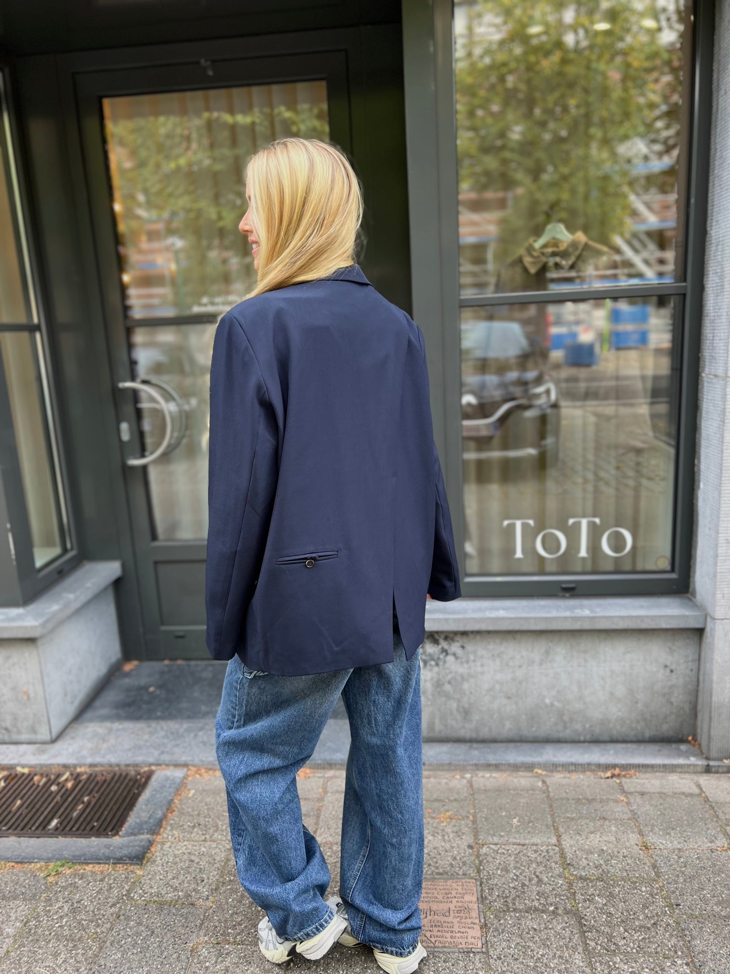 Blazer Split - Navy
