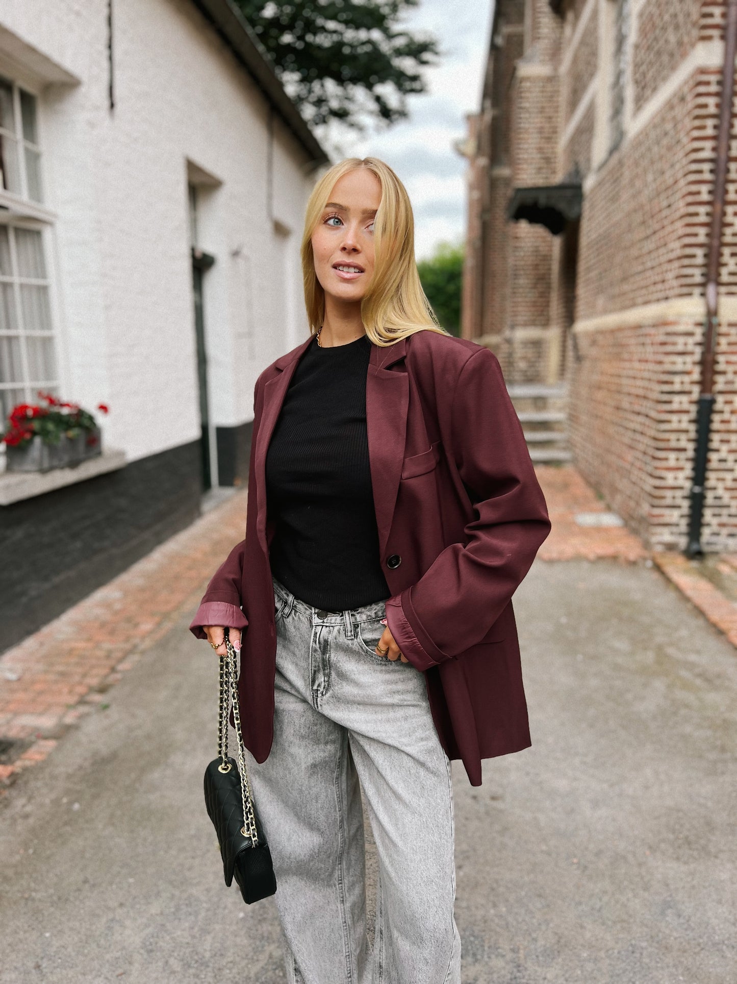 Blazer Split - Bordeaux