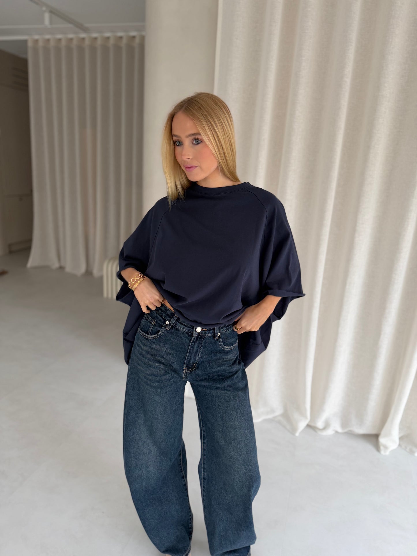 Shirt Oversized - Navy