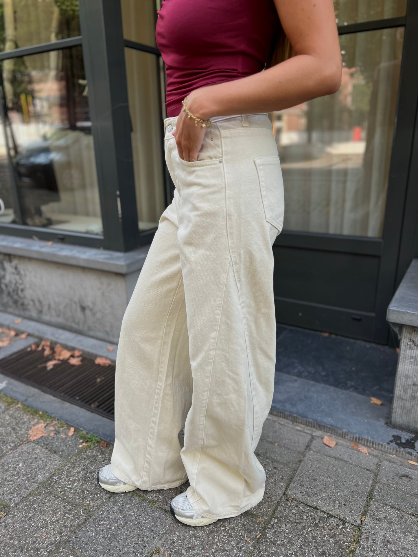 Jeans Leyla - Ecru
