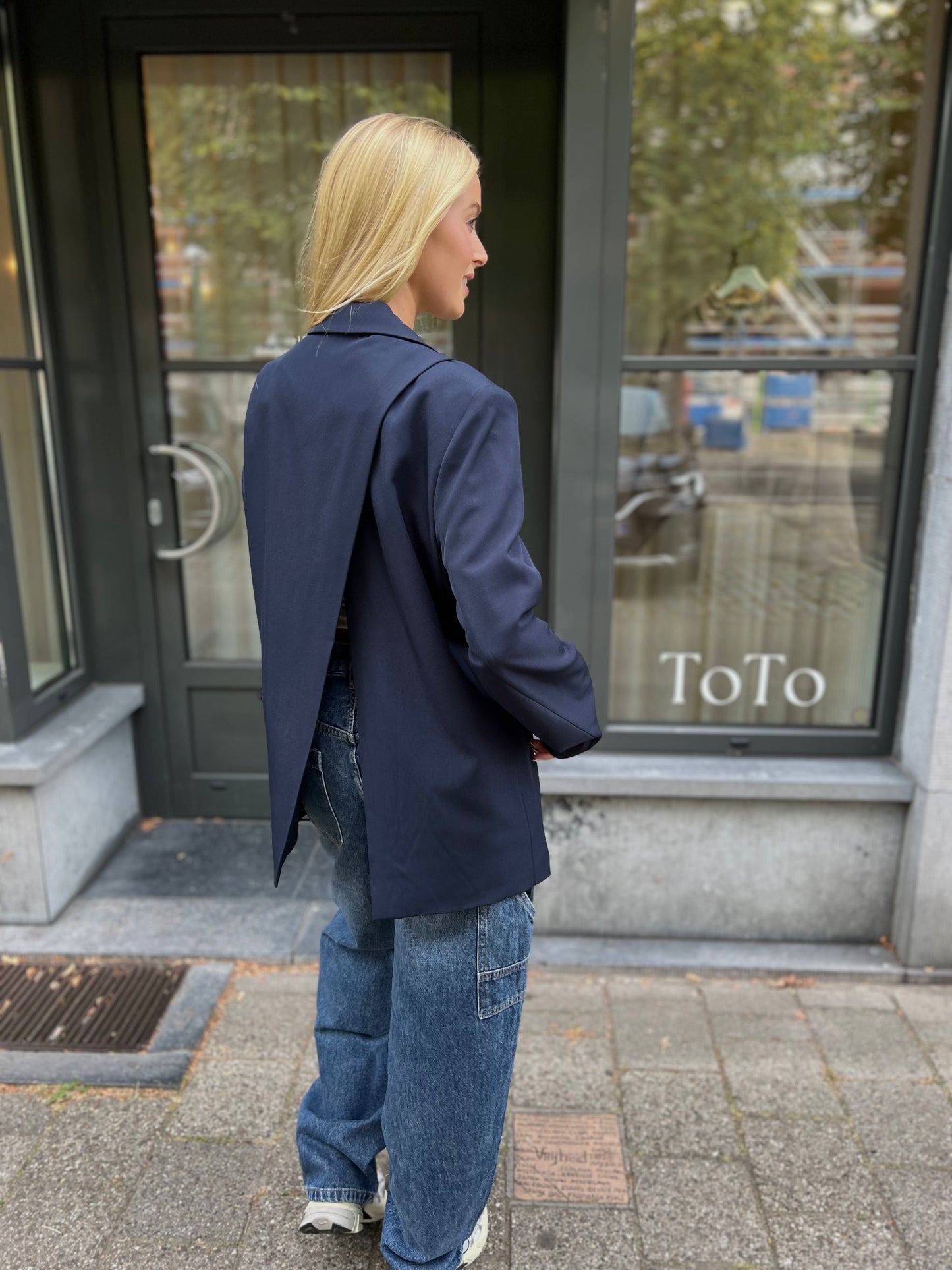 Blazer Split - Navy