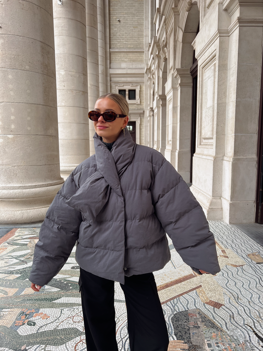 Jas Puff Sjaal - Grijs