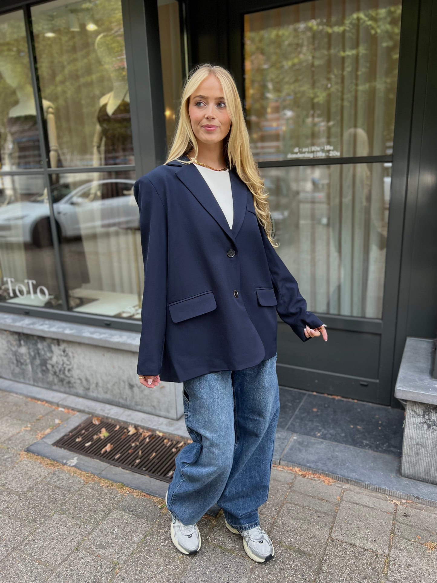 Blazer Split - Navy
