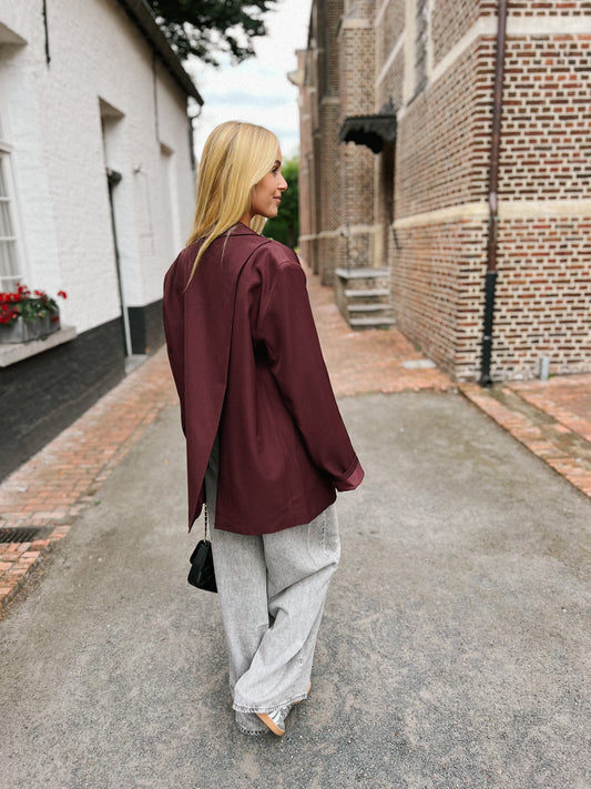 Blazer Split - Bordeaux