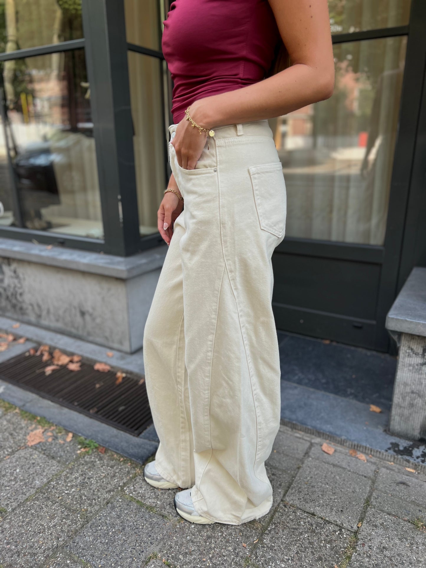 Jeans Leyla - Ecru