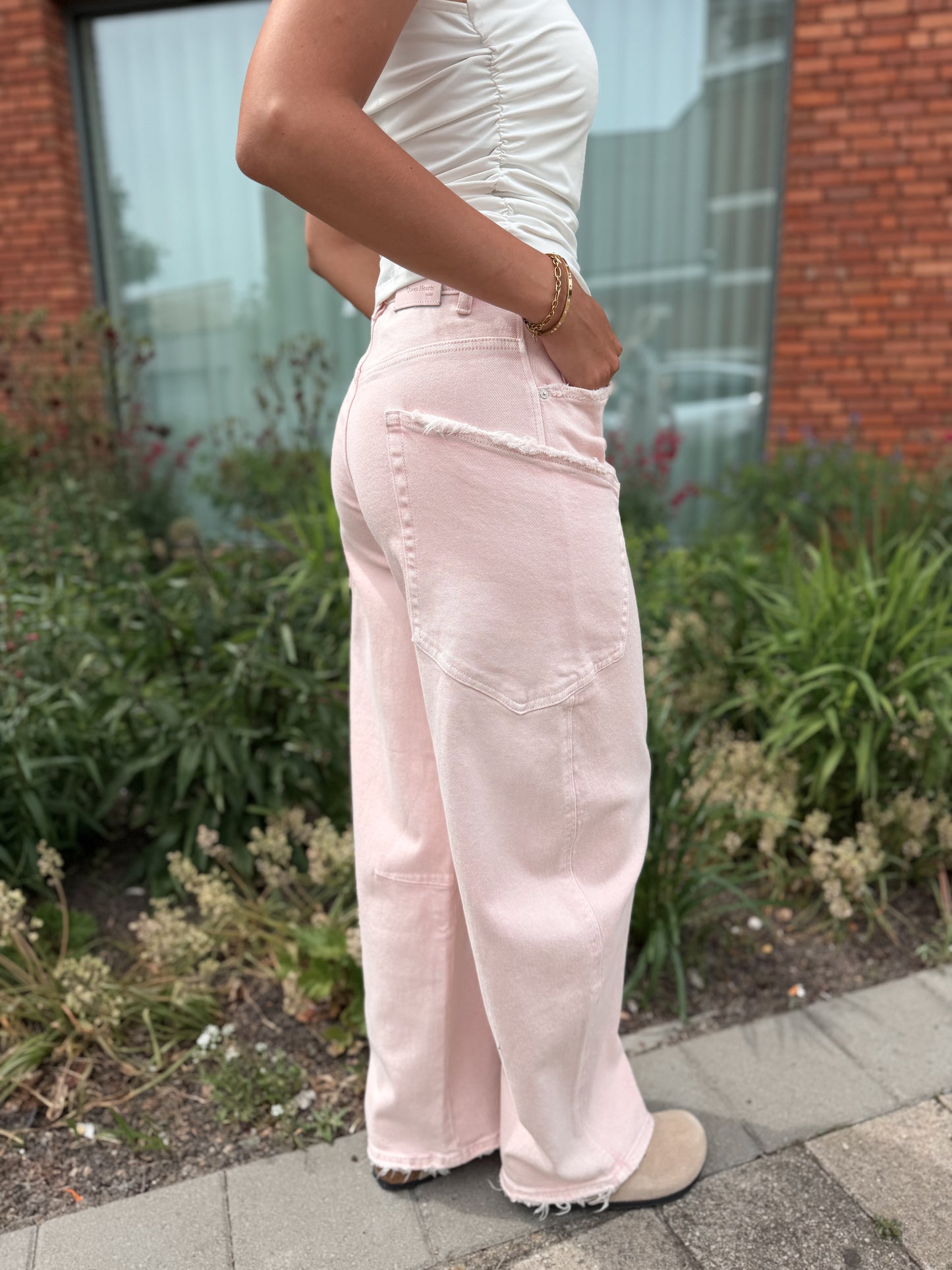Jeans Cargo Balloon - Roze