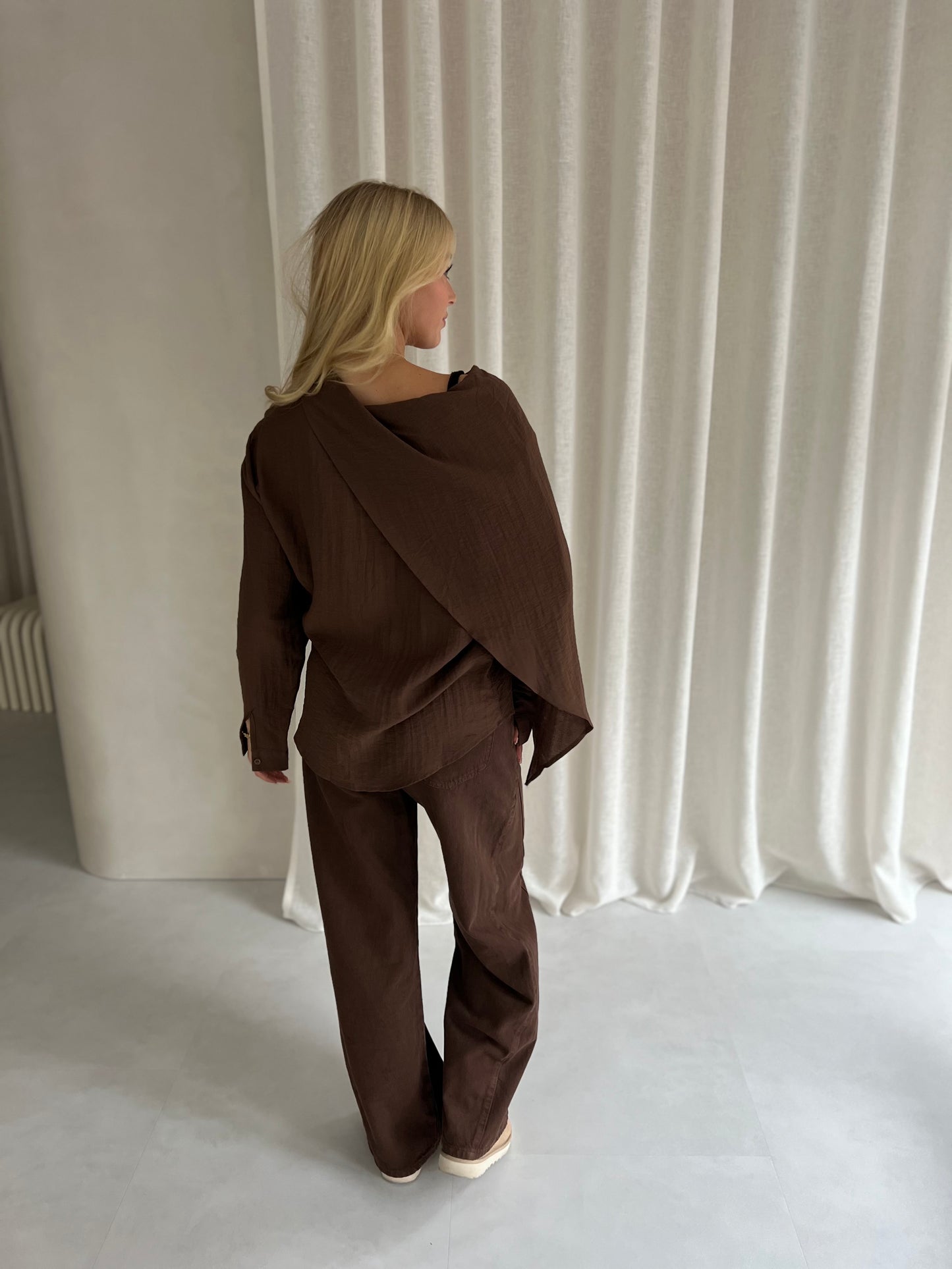 Blouse Pauline - Bruin