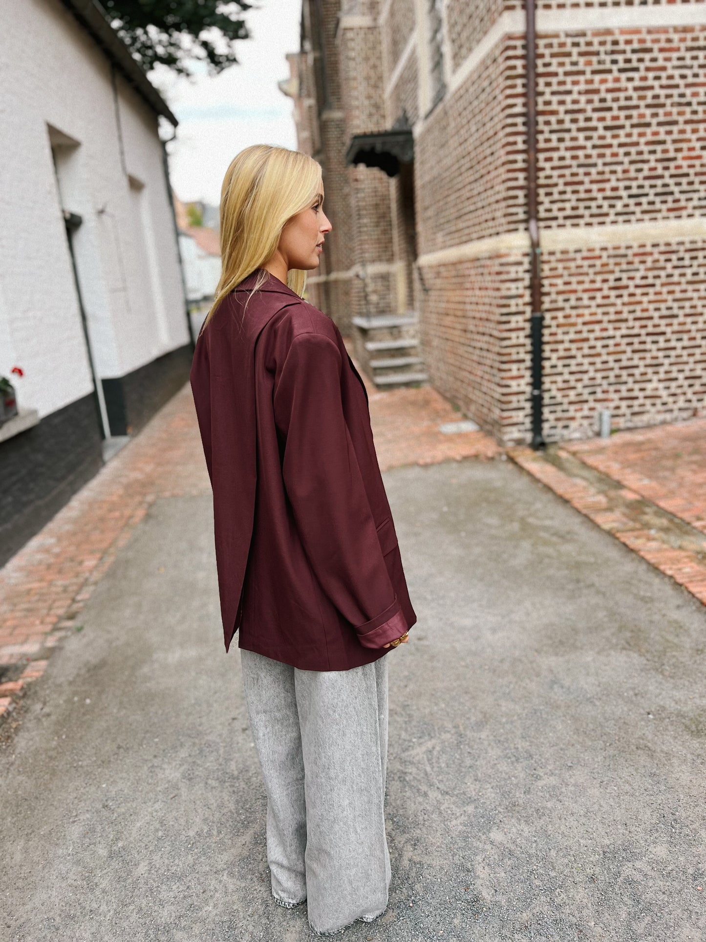 Blazer Split - Bordeaux