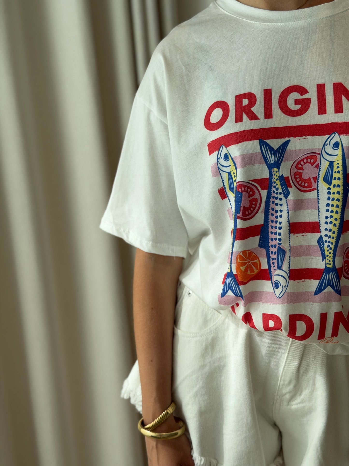 Shirt Sardines - Wit