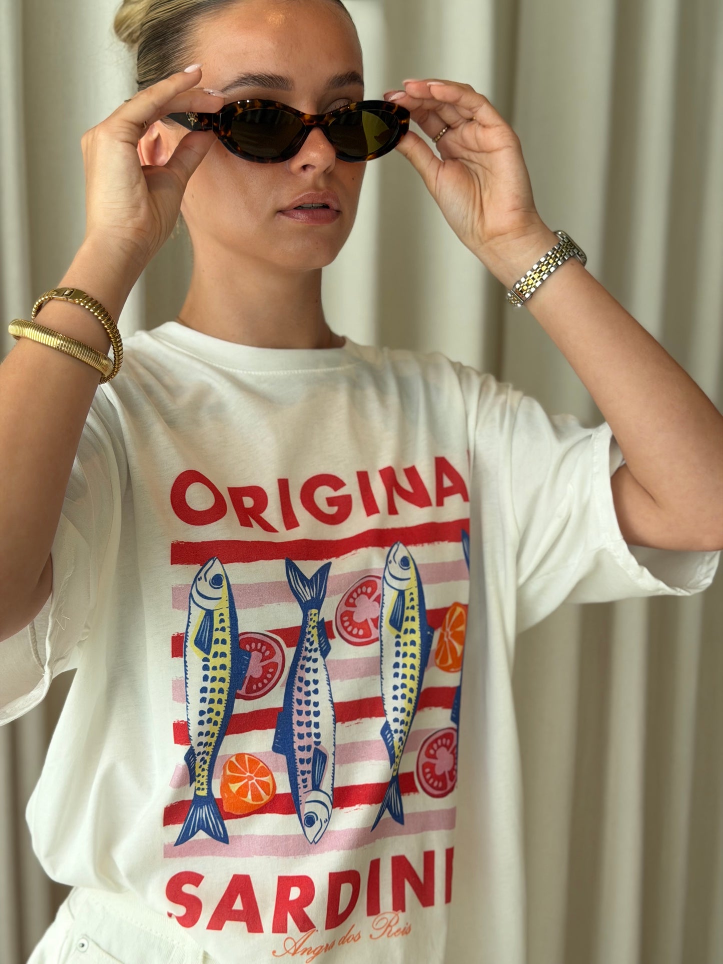 Shirt Sardines - Wit
