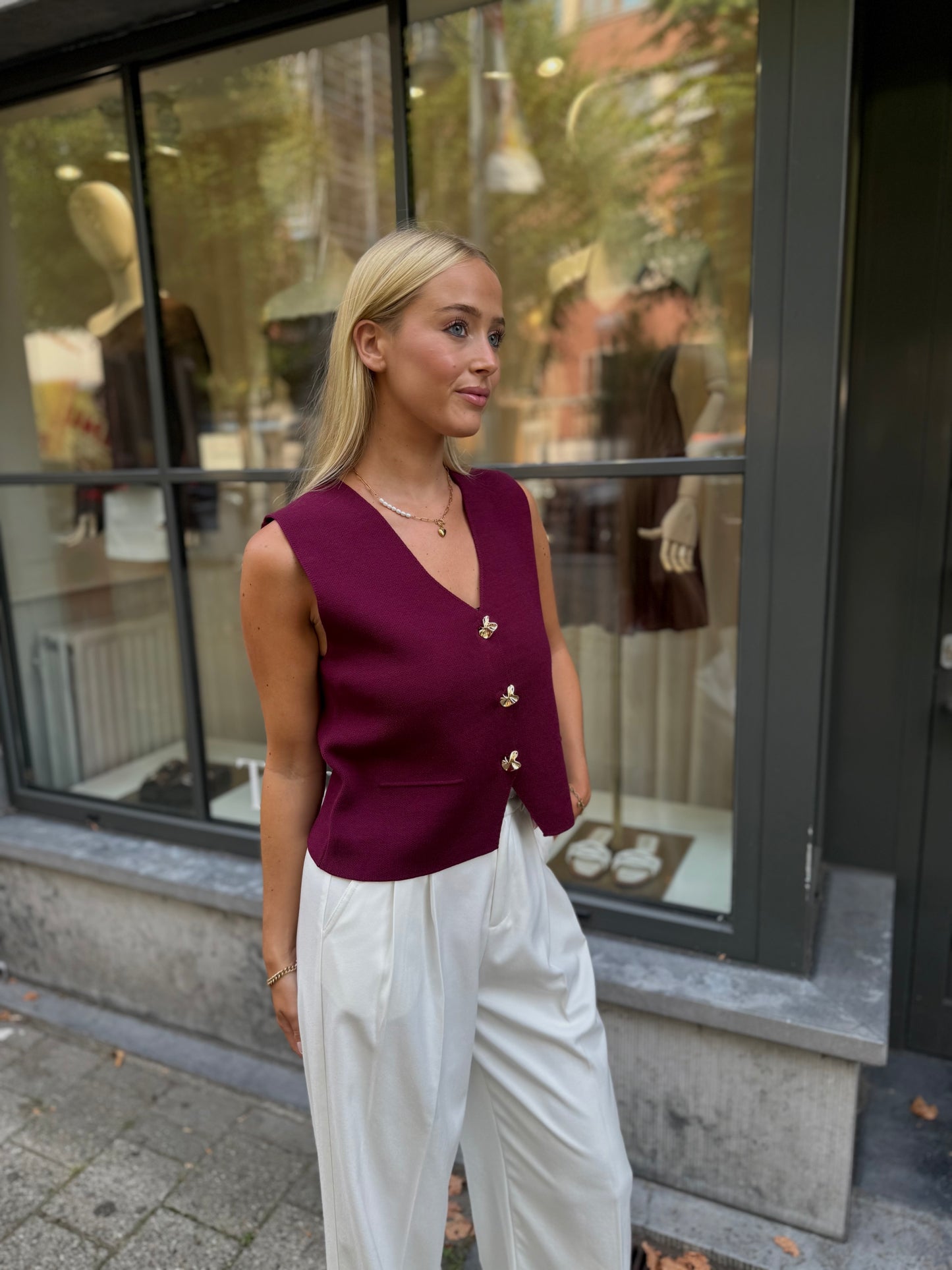 Gilet Tessa - Bordeaux