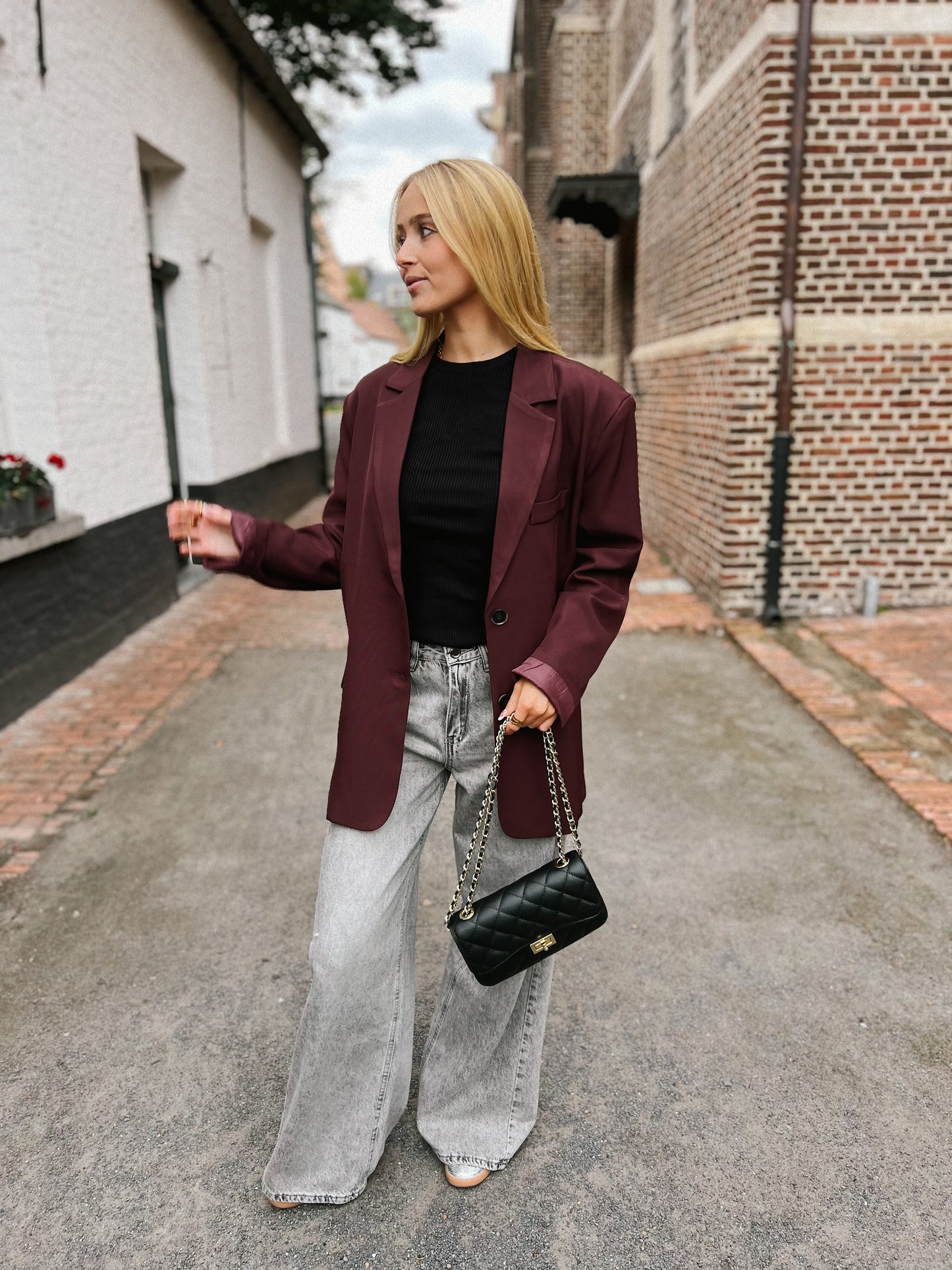 Blazer Split - Bordeaux