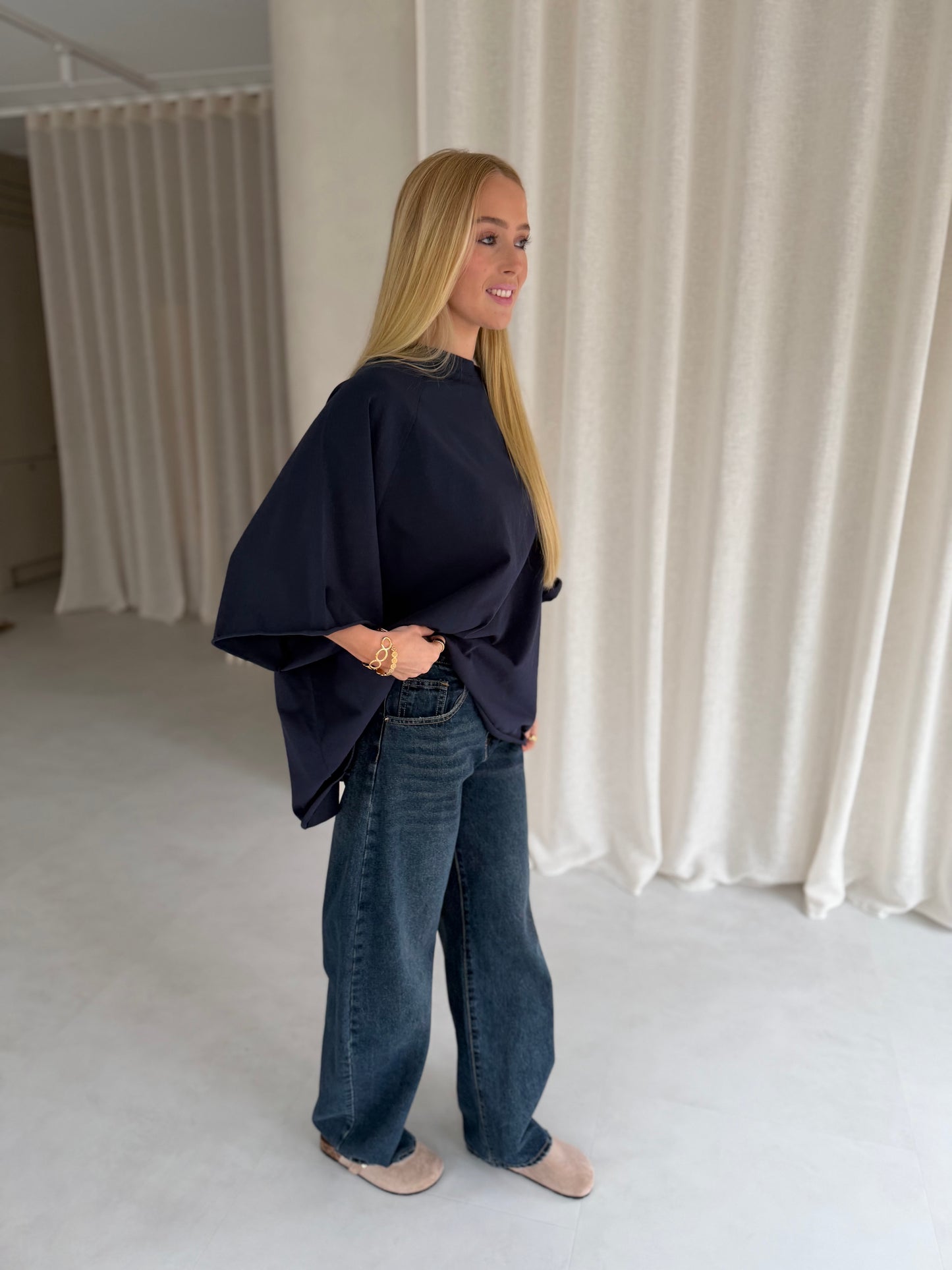 Shirt Oversized - Navy