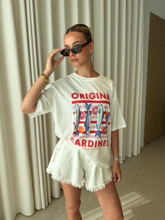 Shirt Sardines - Wit