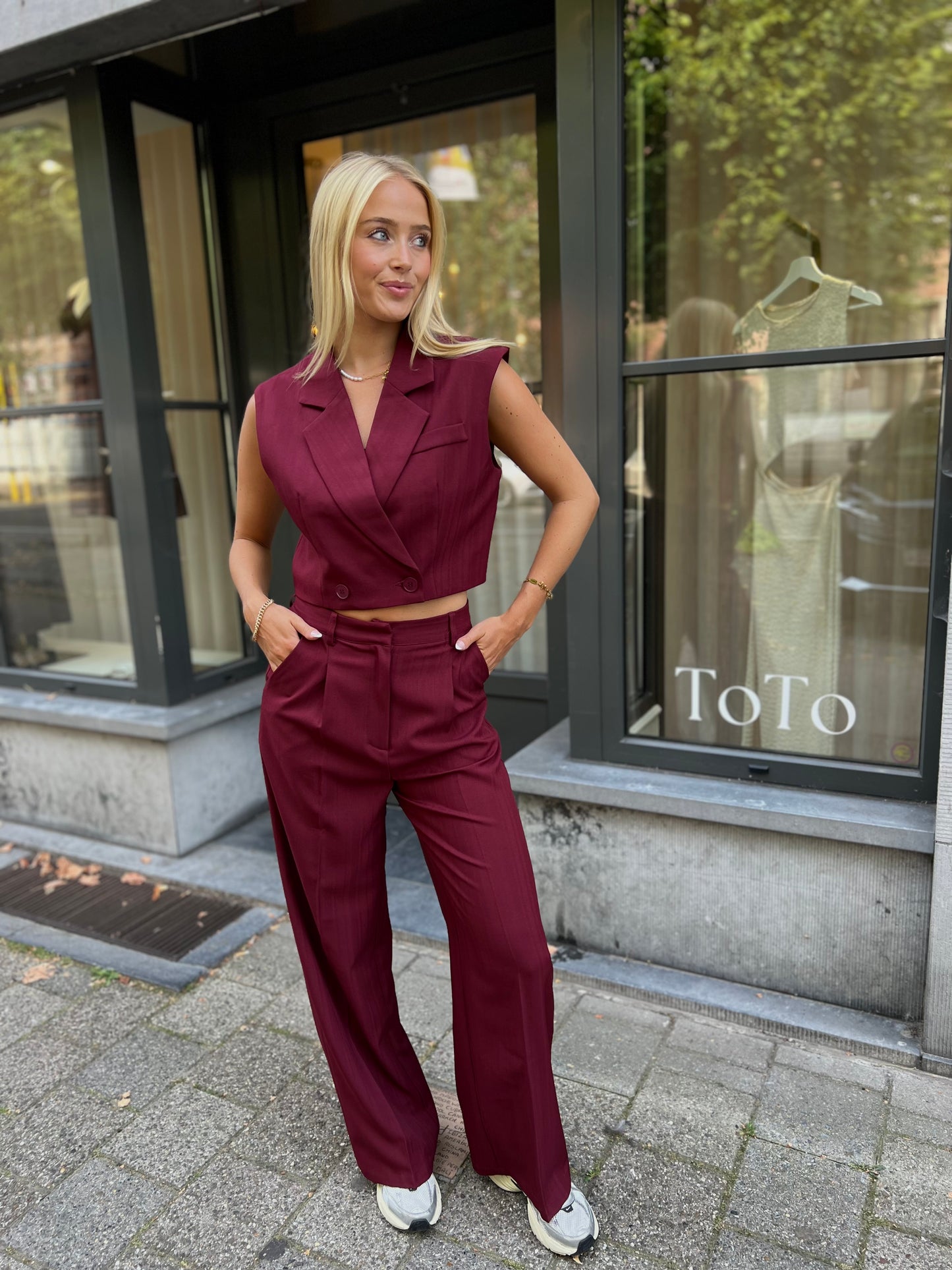 Broek Nori - Bordeaux