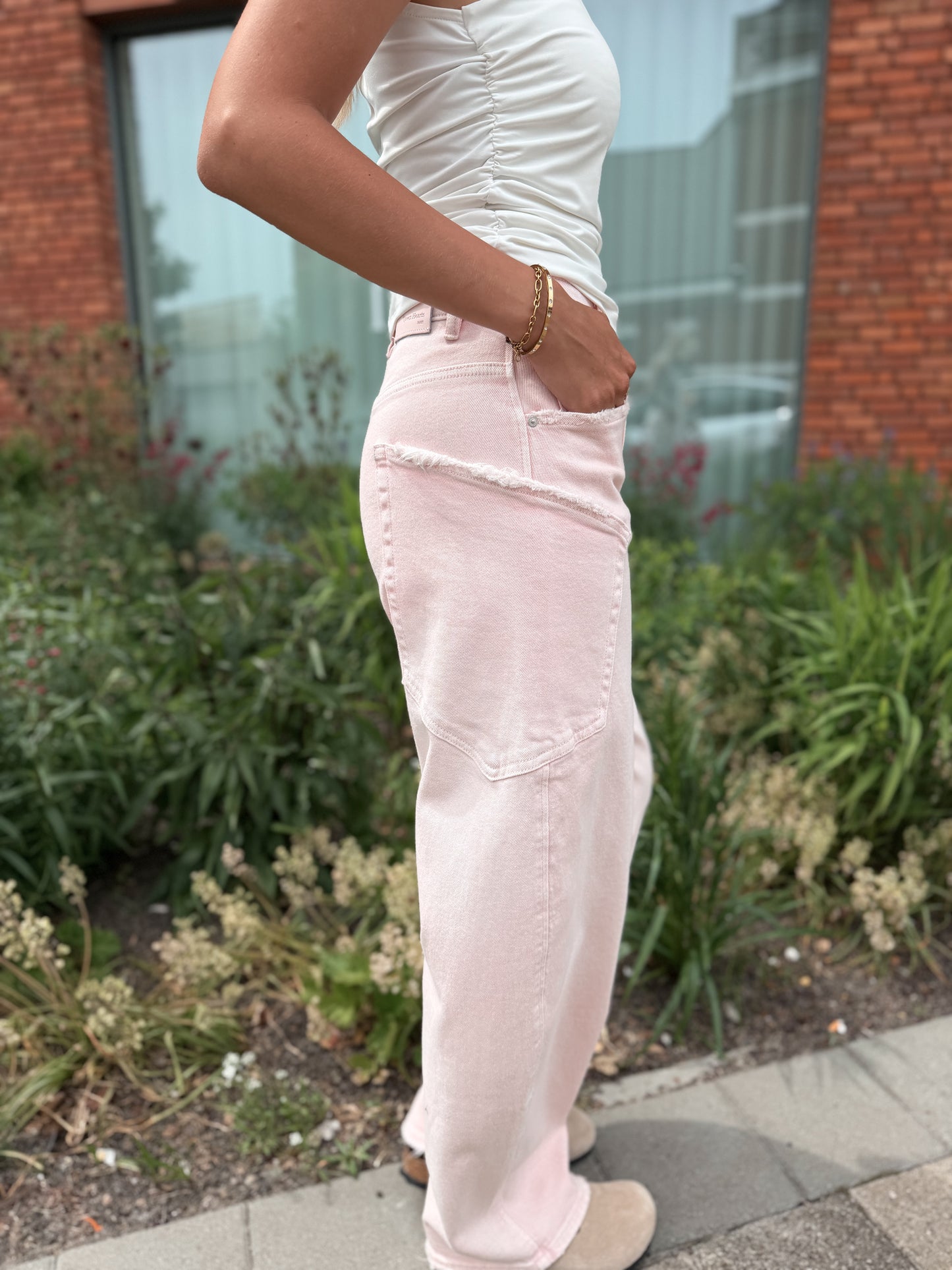Jeans Cargo Balloon - Roze