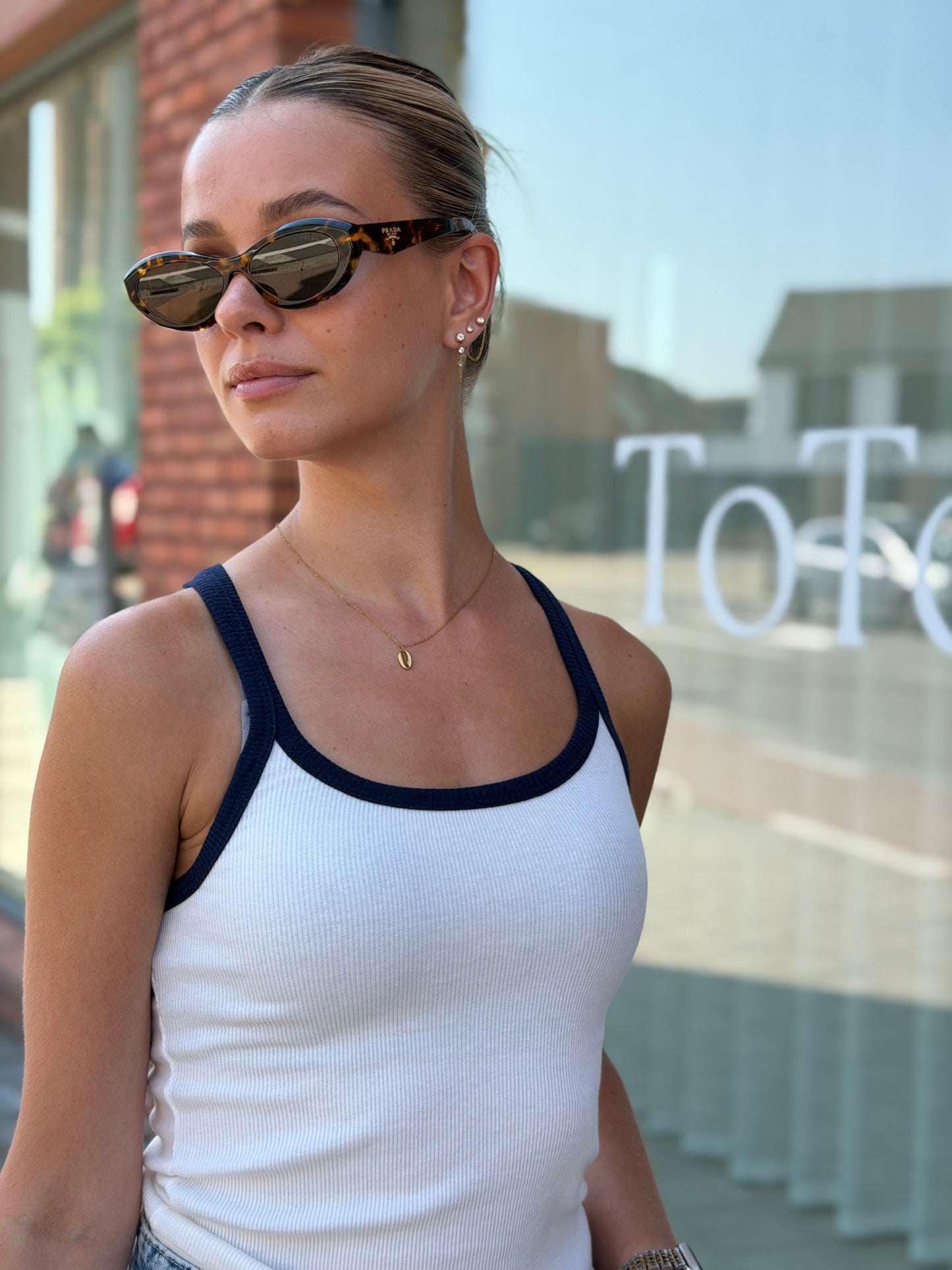 Top Contrast - Navy