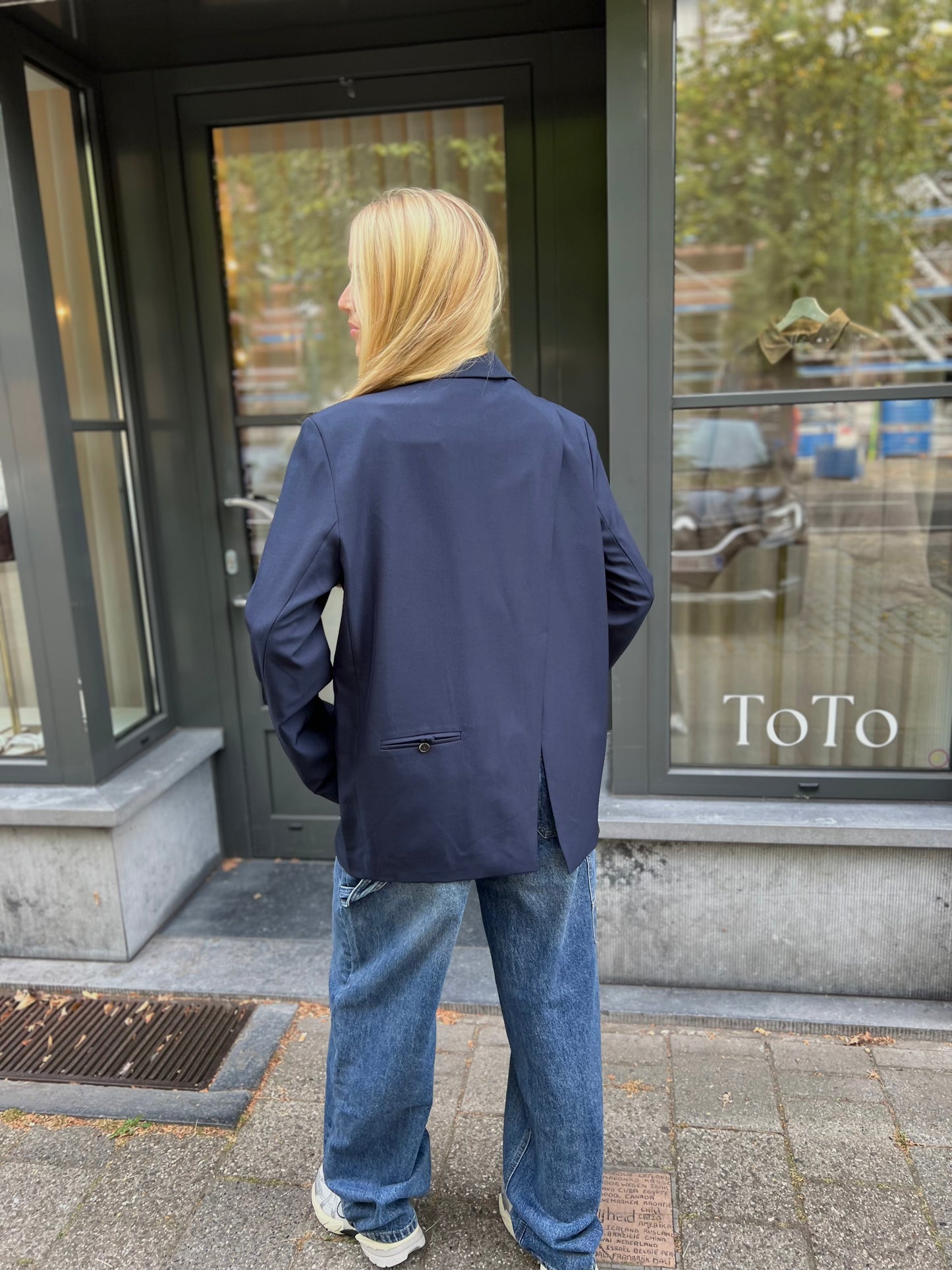 Blazer Split - Navy