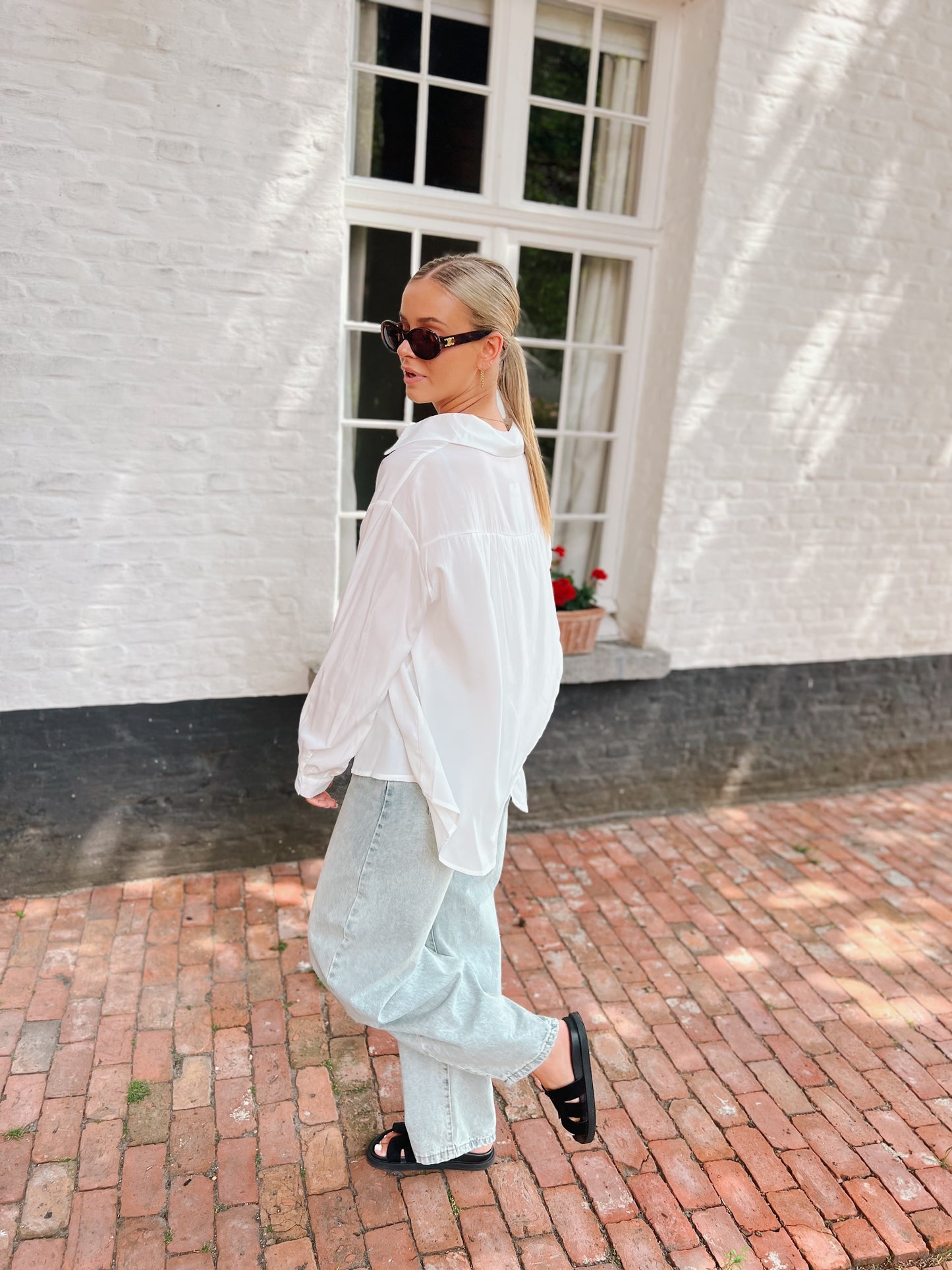 Blouse Split - Wit
