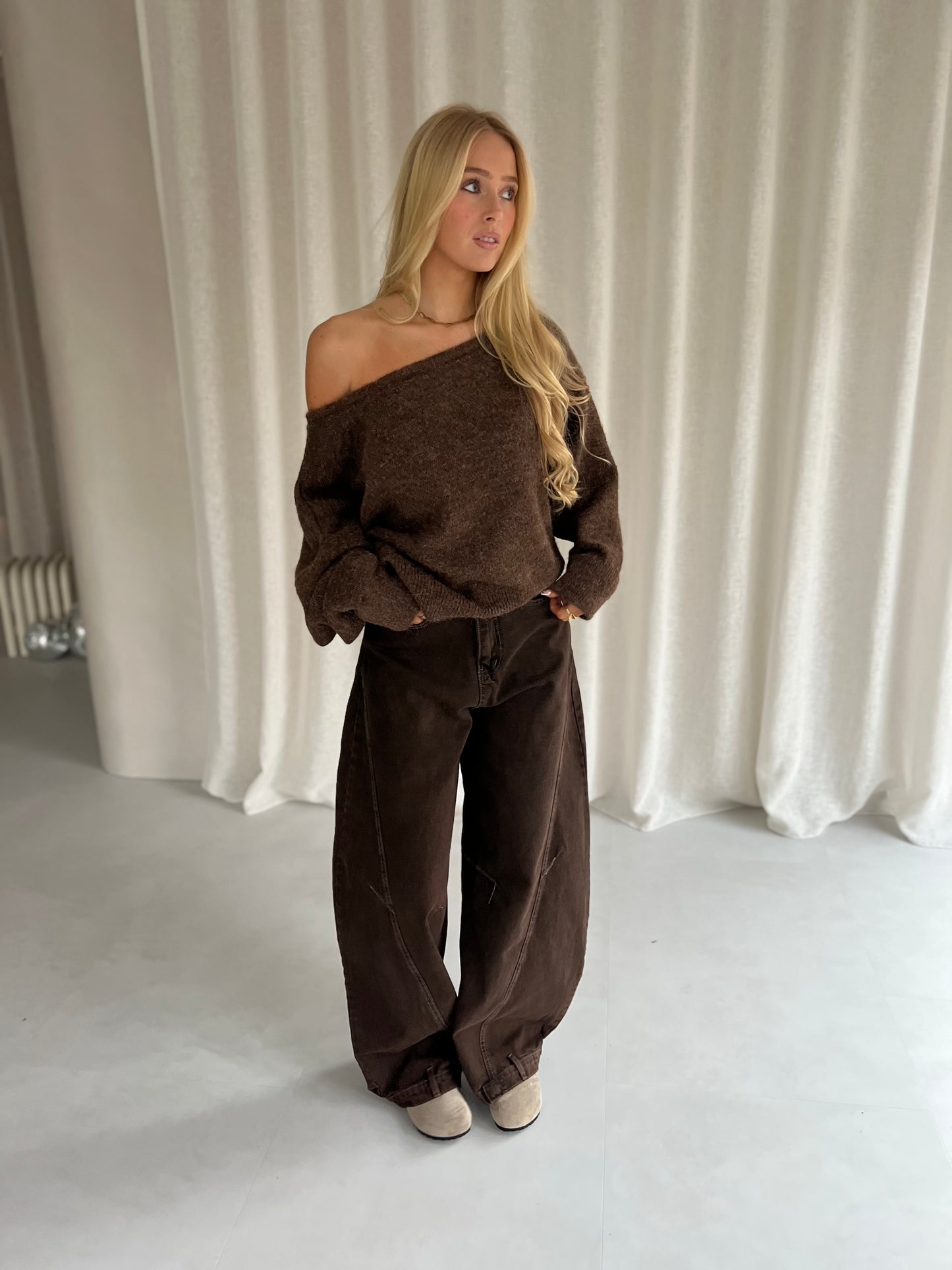 Jeans Baggy - Bruin