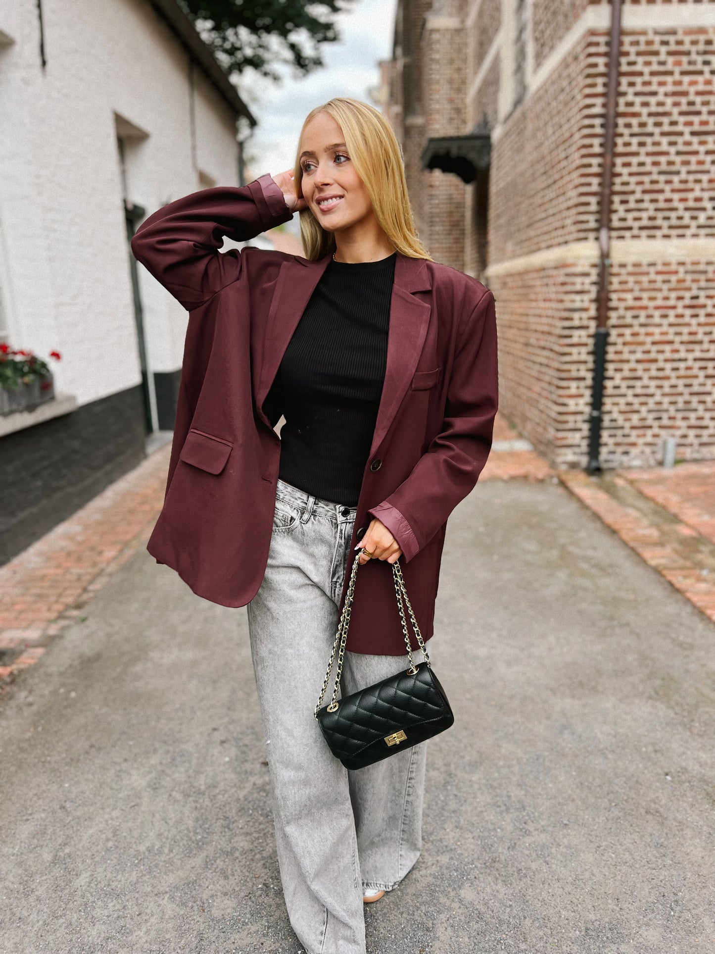 Blazer Split - Bordeaux