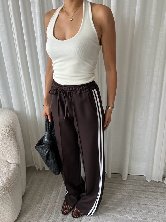 Broek Streep - Bruin