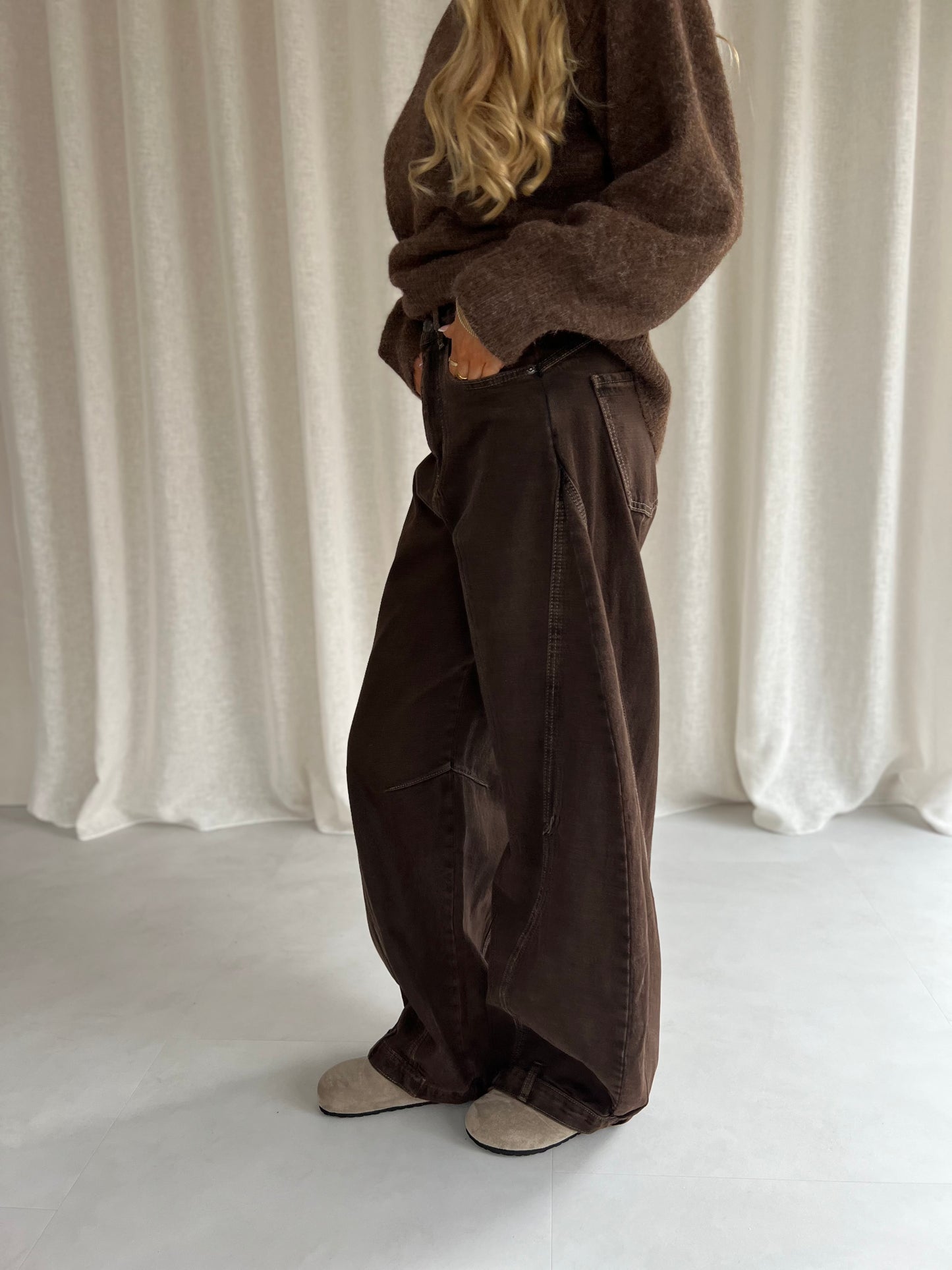 Jeans Baggy - Bruin