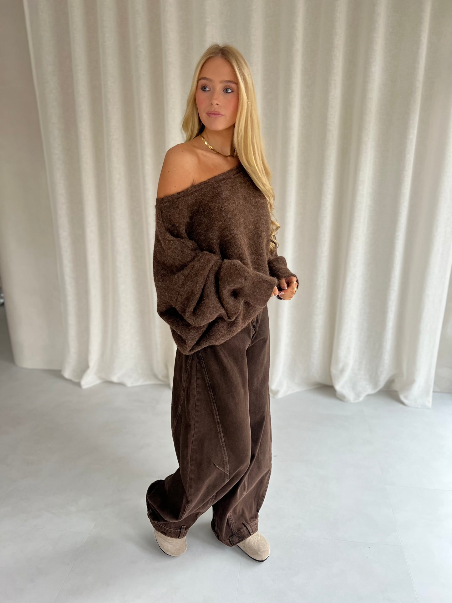 Jeans Baggy - Bruin